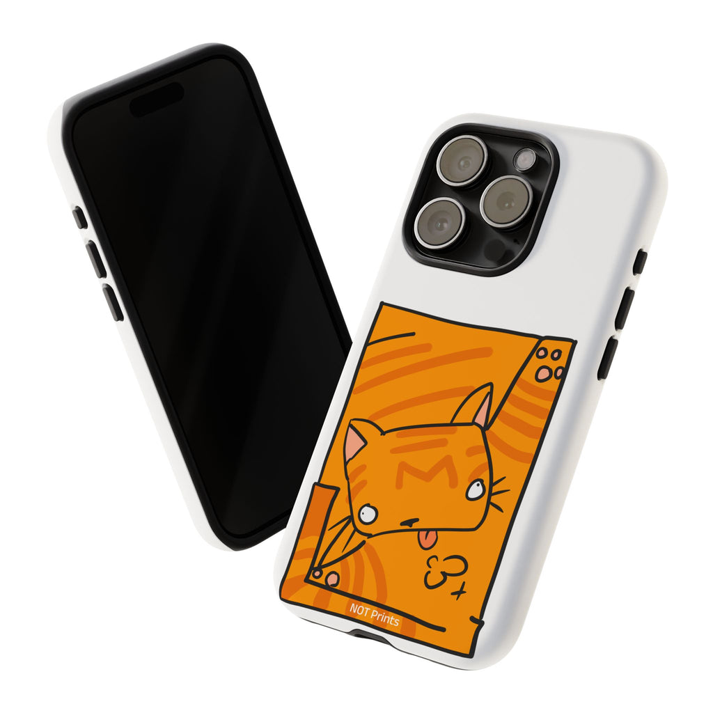 Cute Orange Cat Phone Case - Tough Cases Protective Phone Cover
