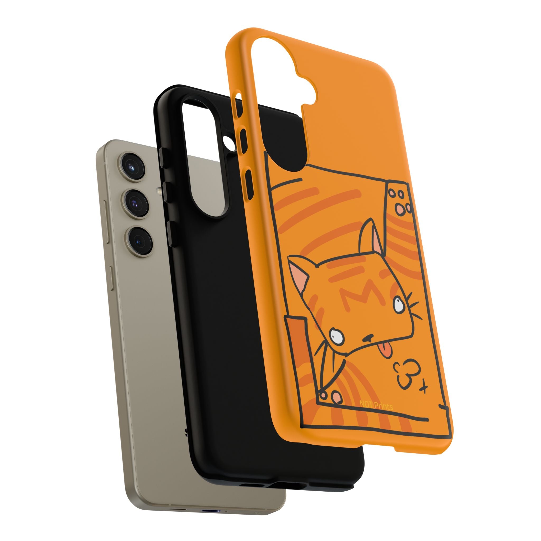 Cute Orange Cat Phone Case - Tough Cases Protective iPhone Cover
