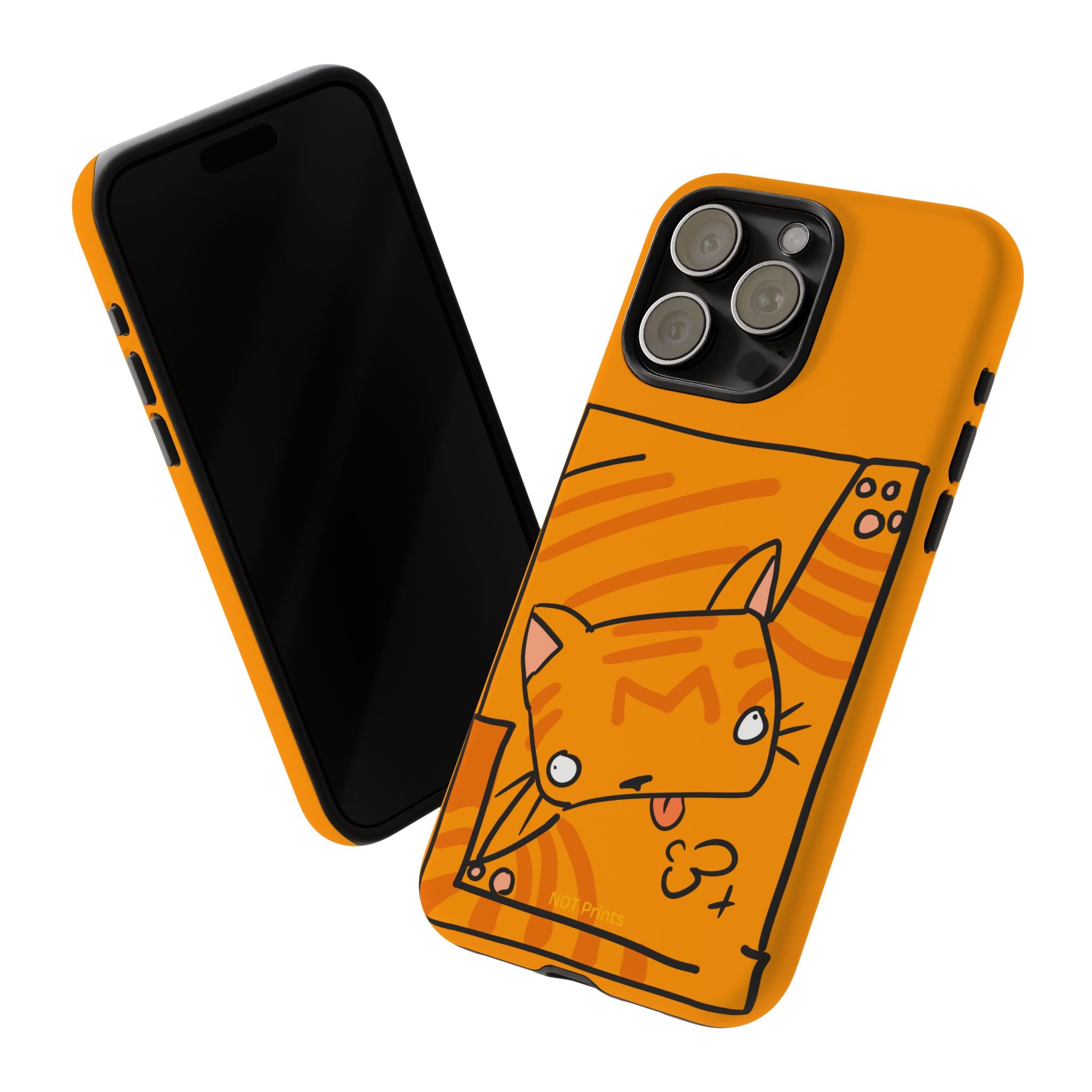Cute Orange Cat Phone Case - Tough Cases Protective iPhone Cover