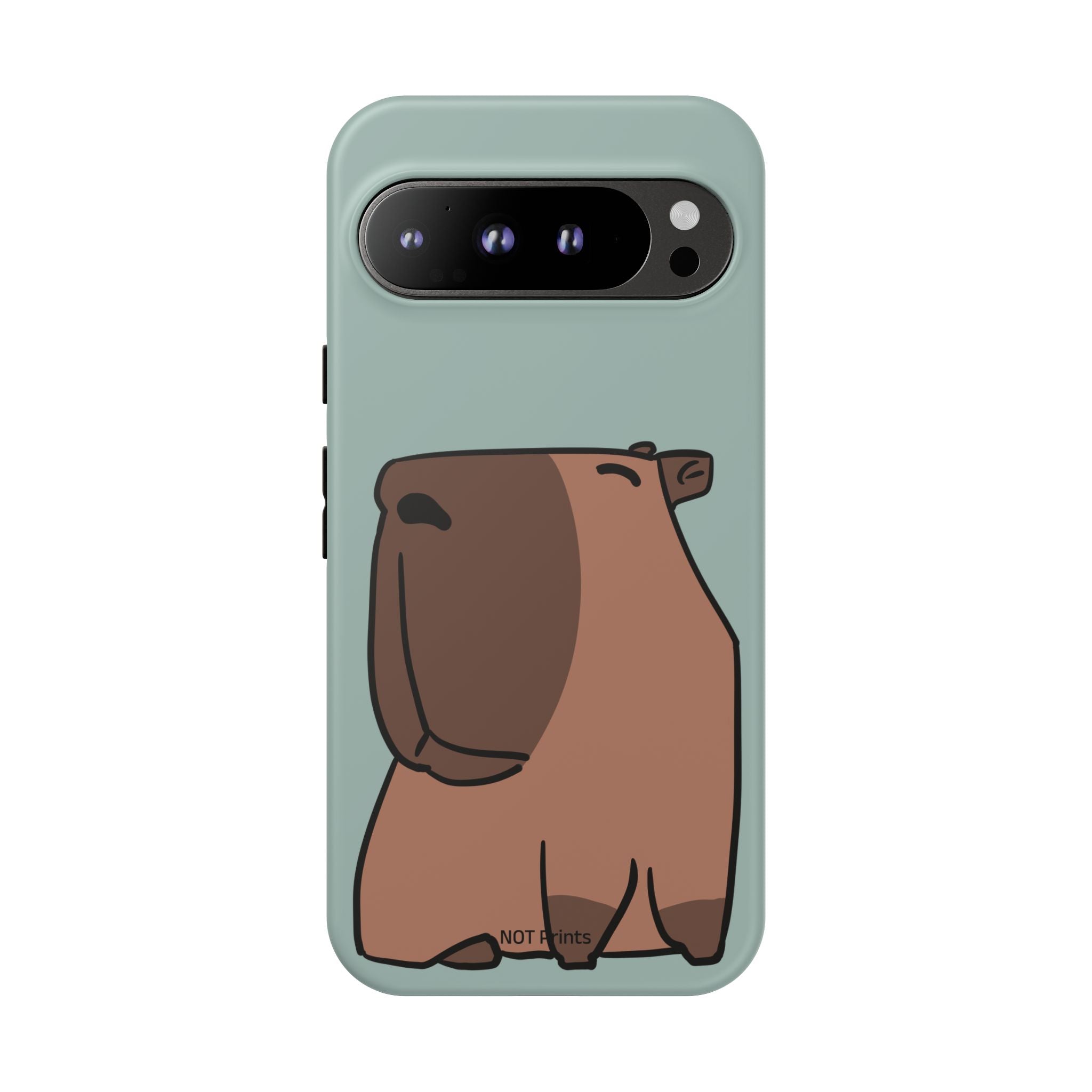 Coque de téléphone mignon ours - Coque de protection iPhone ours brun dessin animé minimaliste