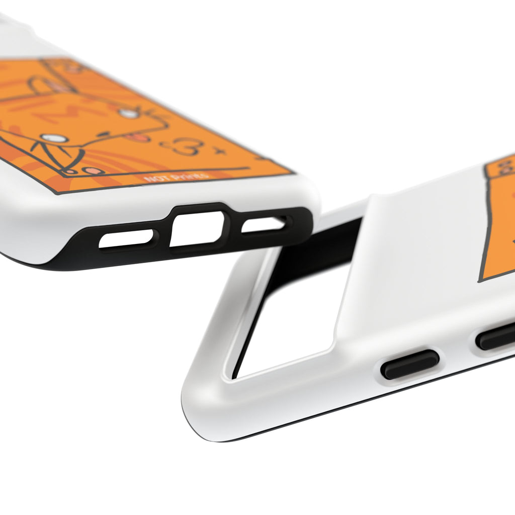 Cute Orange Cat Phone Case - Tough Cases Protective Phone Cover