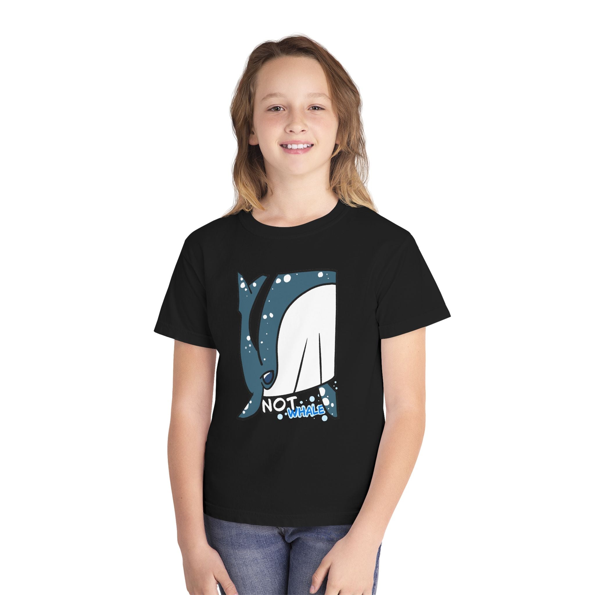 Whale Youth Tee — Cute "Not Whale" Narwhal Graphic Kids Shirt