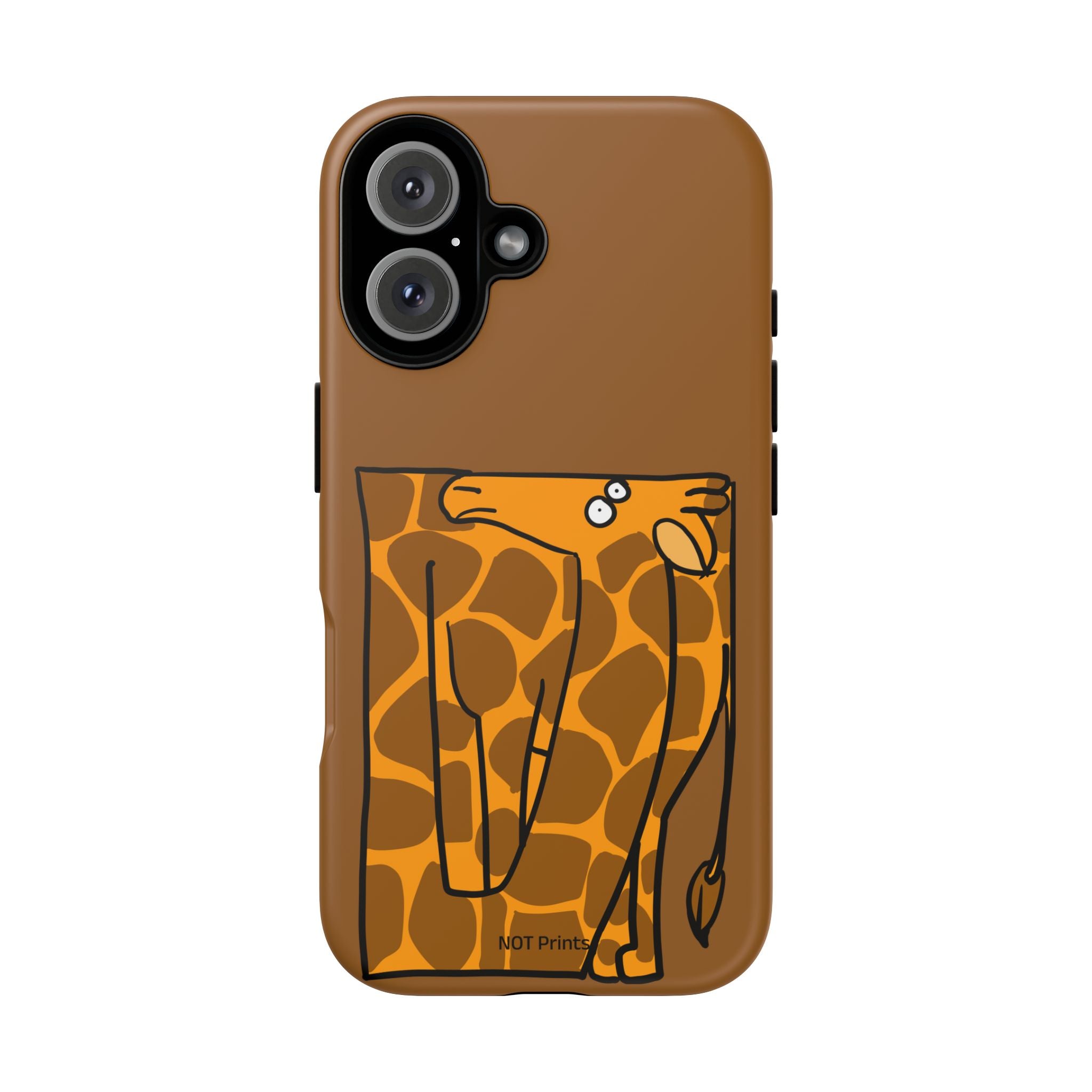 Giraffe Pocket Tough Phone Case — Cute Cartoon Giraffe with Card Slot