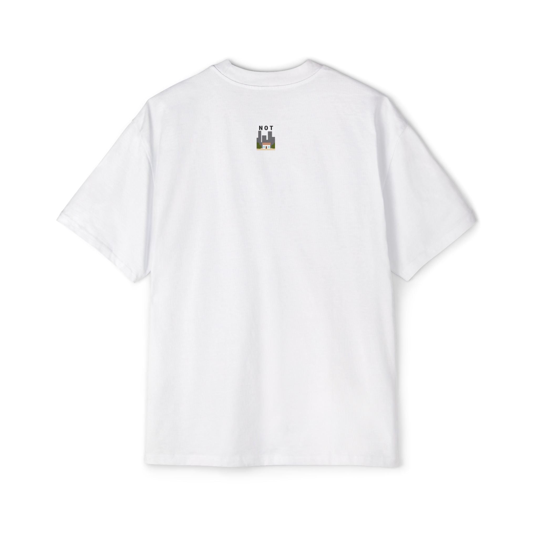 T-shirt graphique chat — « Pas chat » | T-shirt oversize chat orange dessin animé