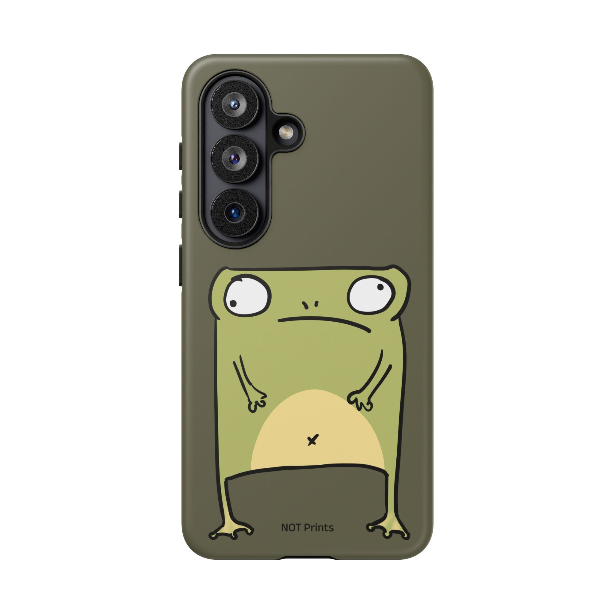 Funny Frog Phone Case — Cute Grumpy Frog Protective Phone Cover