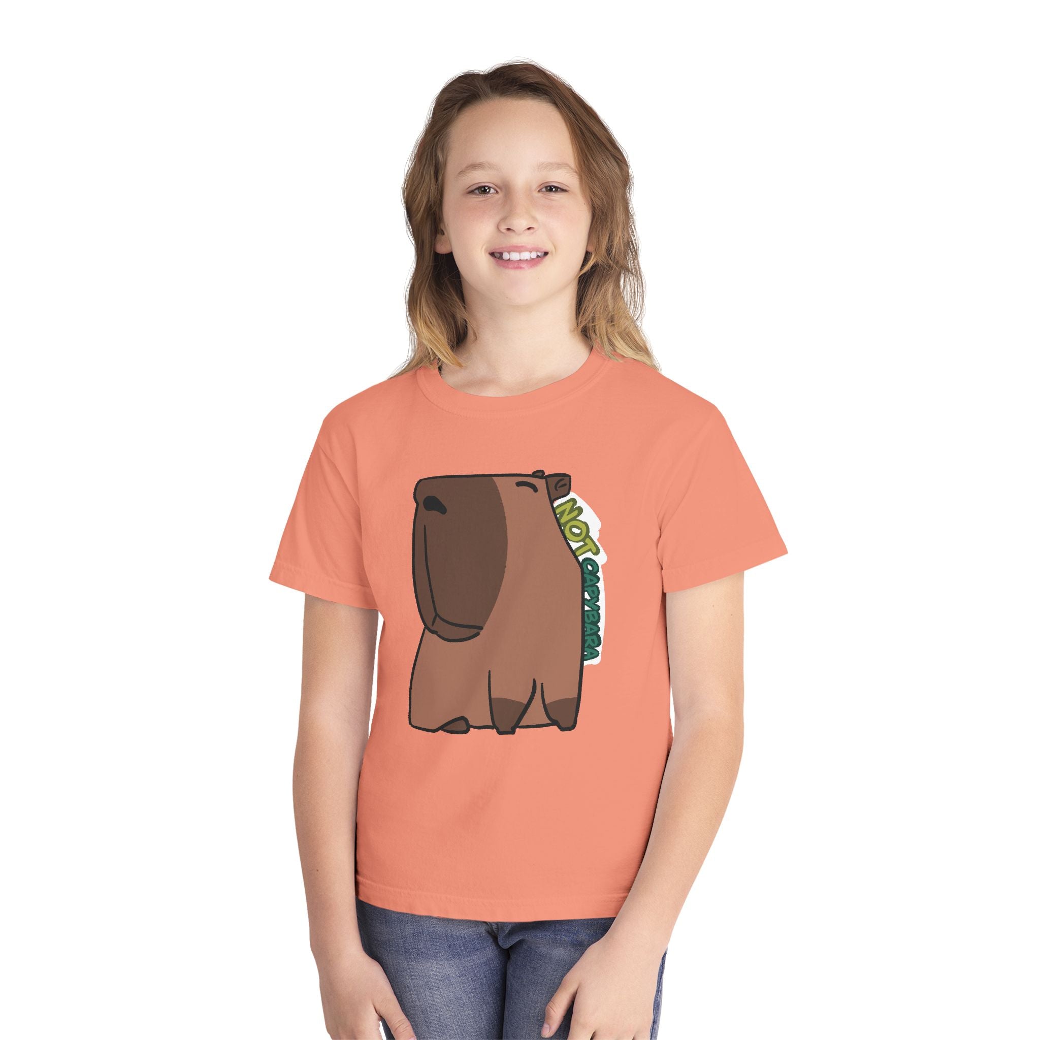 T-shirt graphique enfant Capybara – Adorable T-shirt enfant « Pas un capybara »