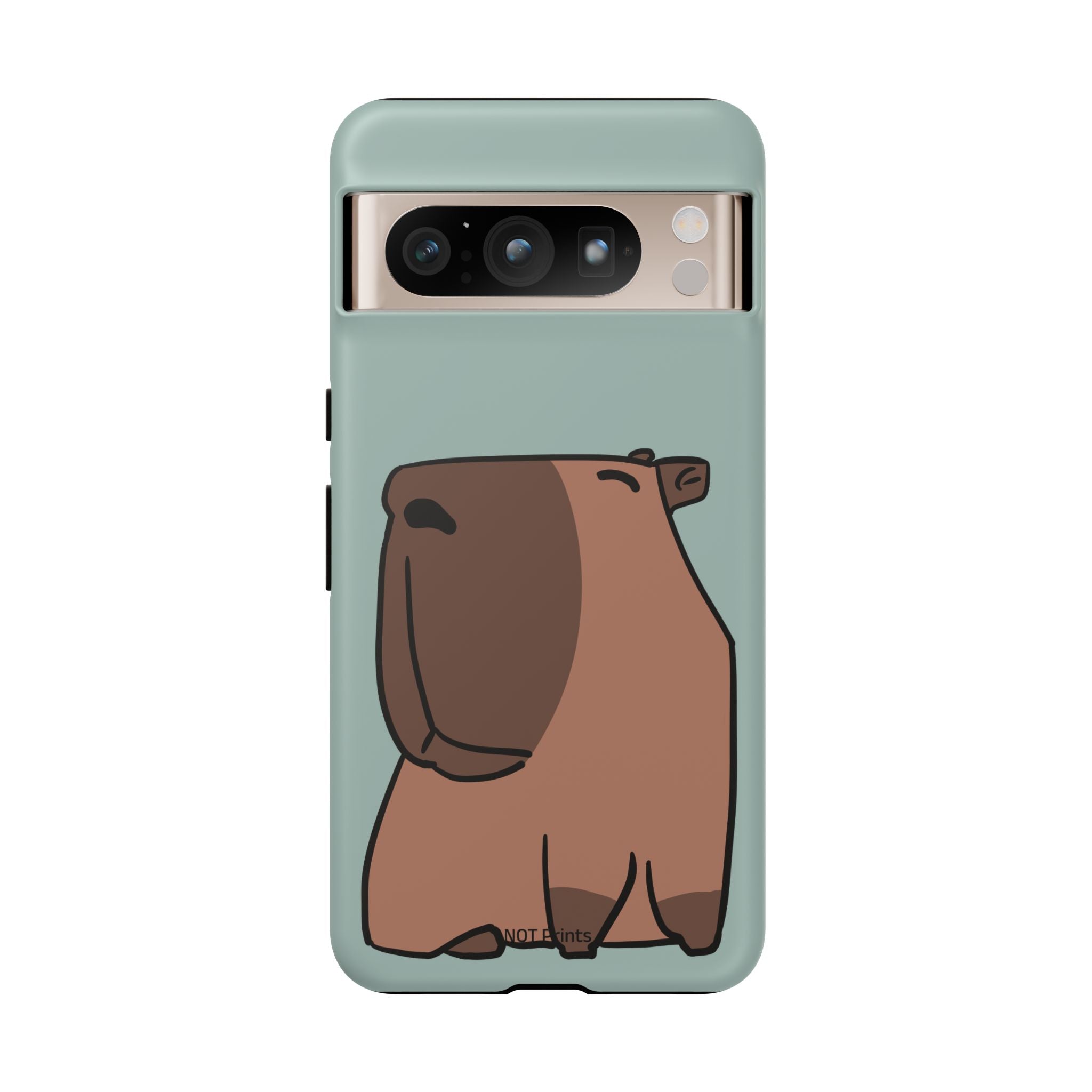 Coque de téléphone mignon ours - Coque de protection iPhone ours brun dessin animé minimaliste