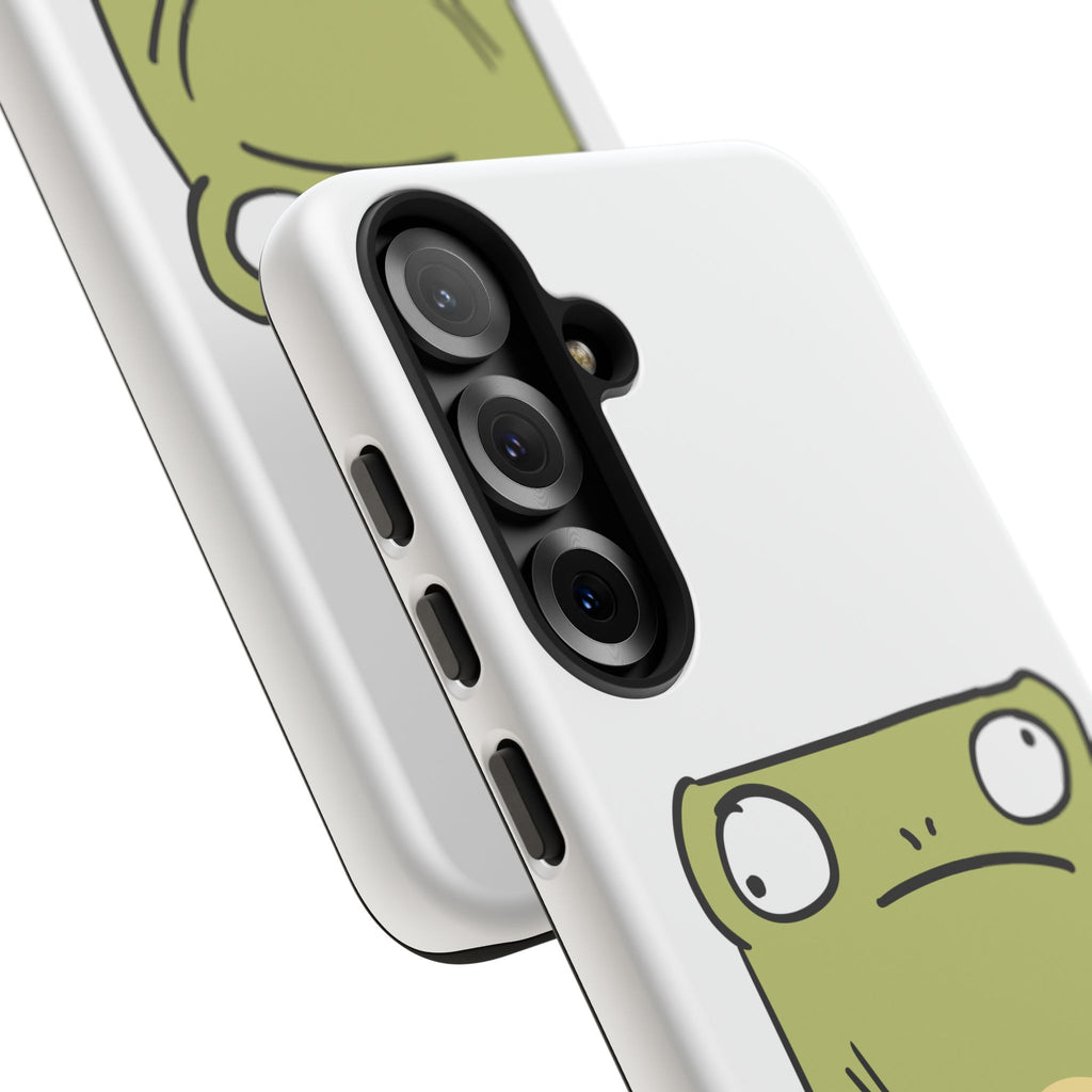 Funny Frog Tough Phone Case — Cute Stubborn Frog Protective iPhone Case