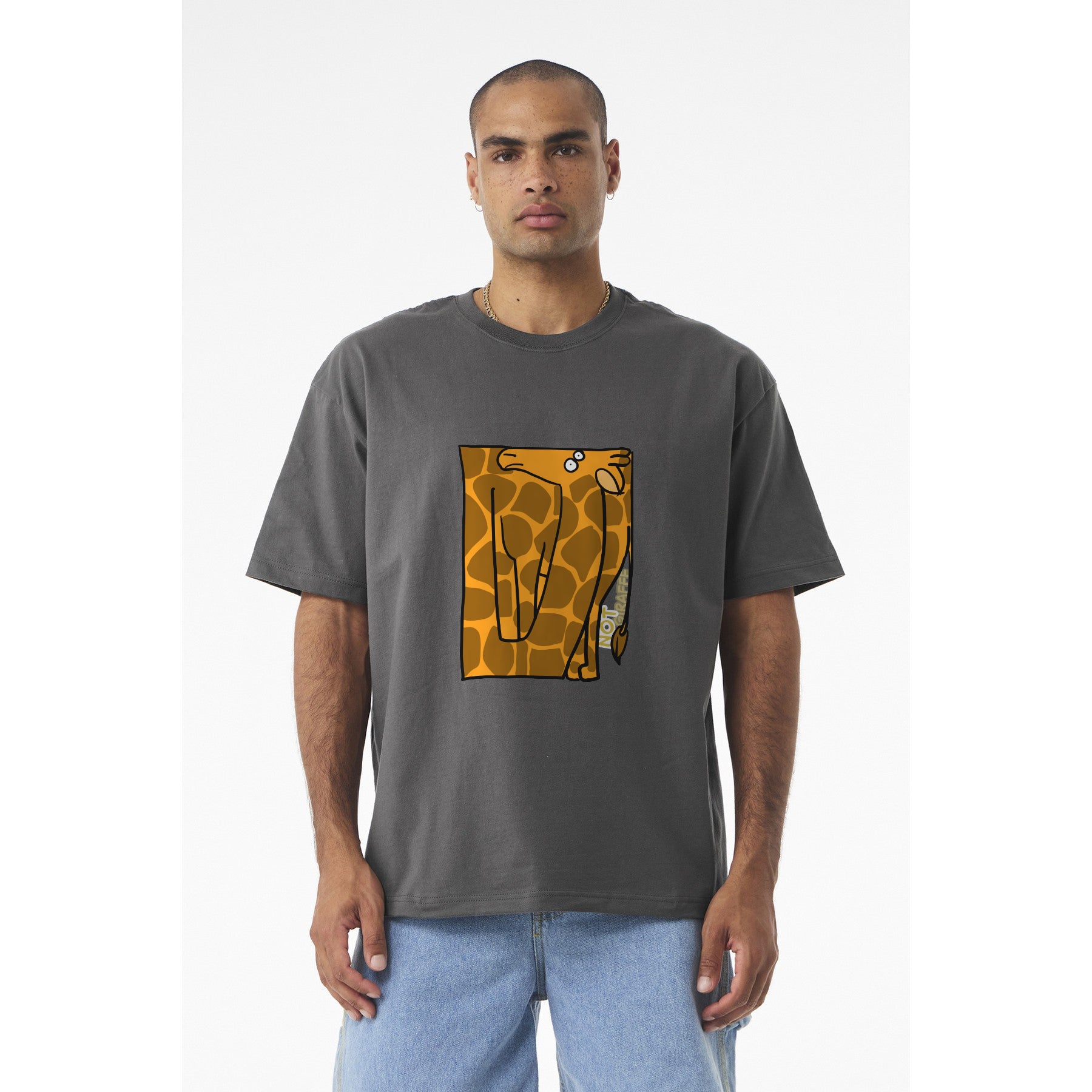 Giraffe Pocket Art T‑Shirt — Cute "Not  Giraffe" Graphic Tee