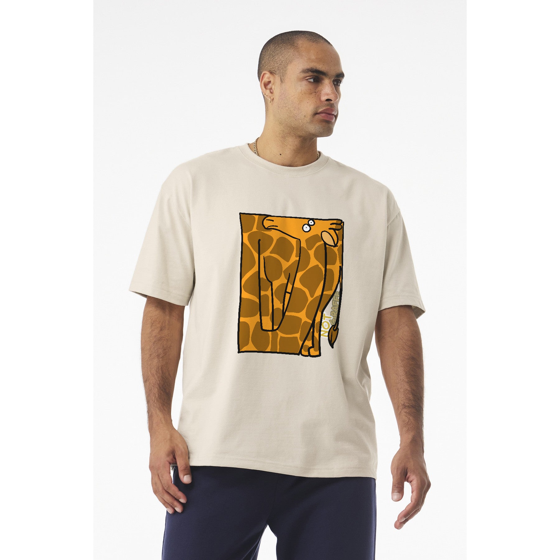 Giraffe Pocket Art T‑Shirt — Cute "Not  Giraffe" Graphic Tee