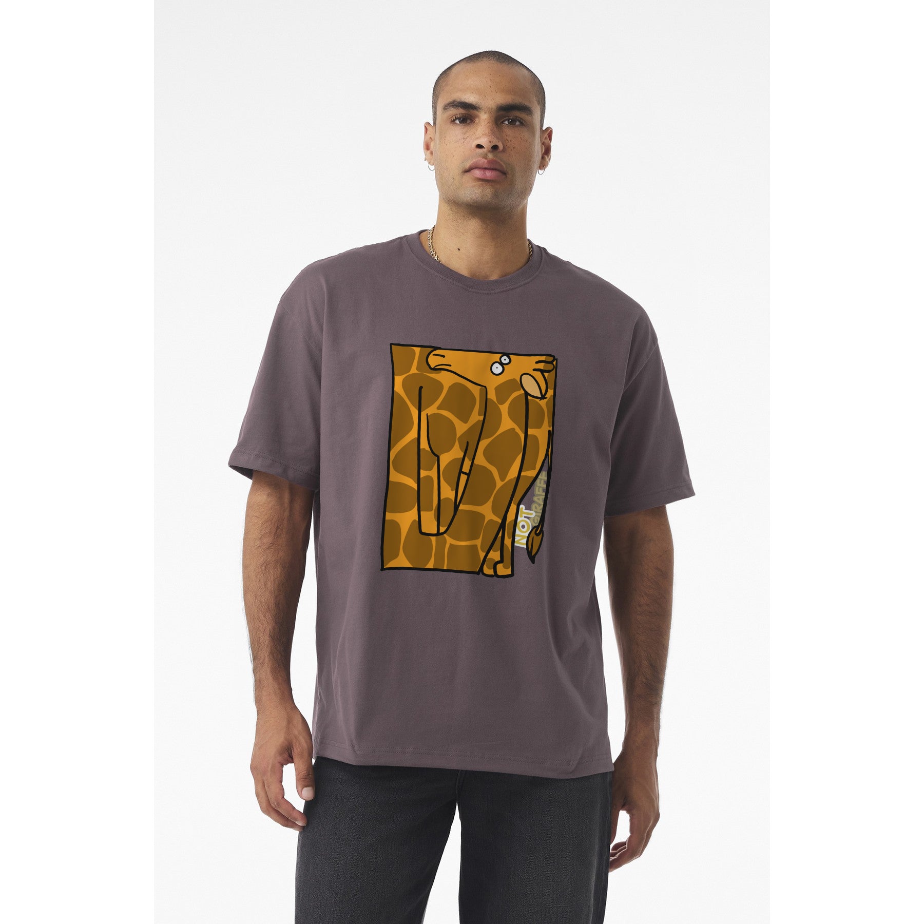 Giraffe Pocket Art T‑Shirt — Cute "Not  Giraffe" Graphic Tee