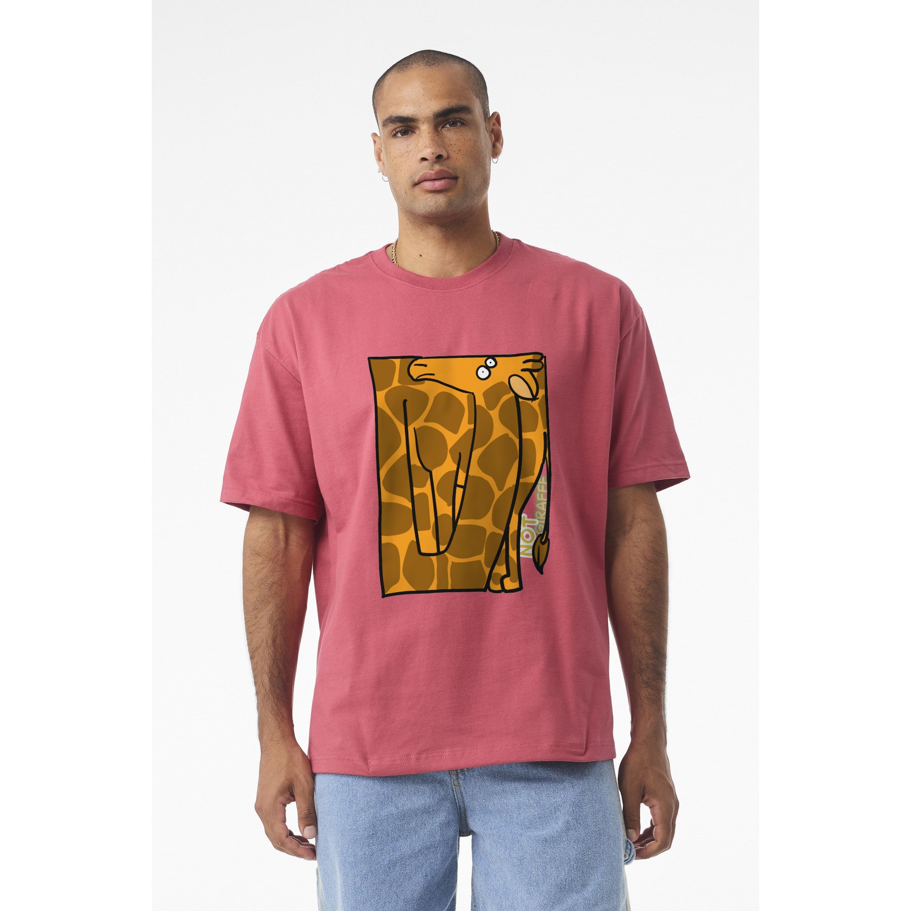Giraffe Pocket Art T‑Shirt — Cute "Not  Giraffe" Graphic Tee