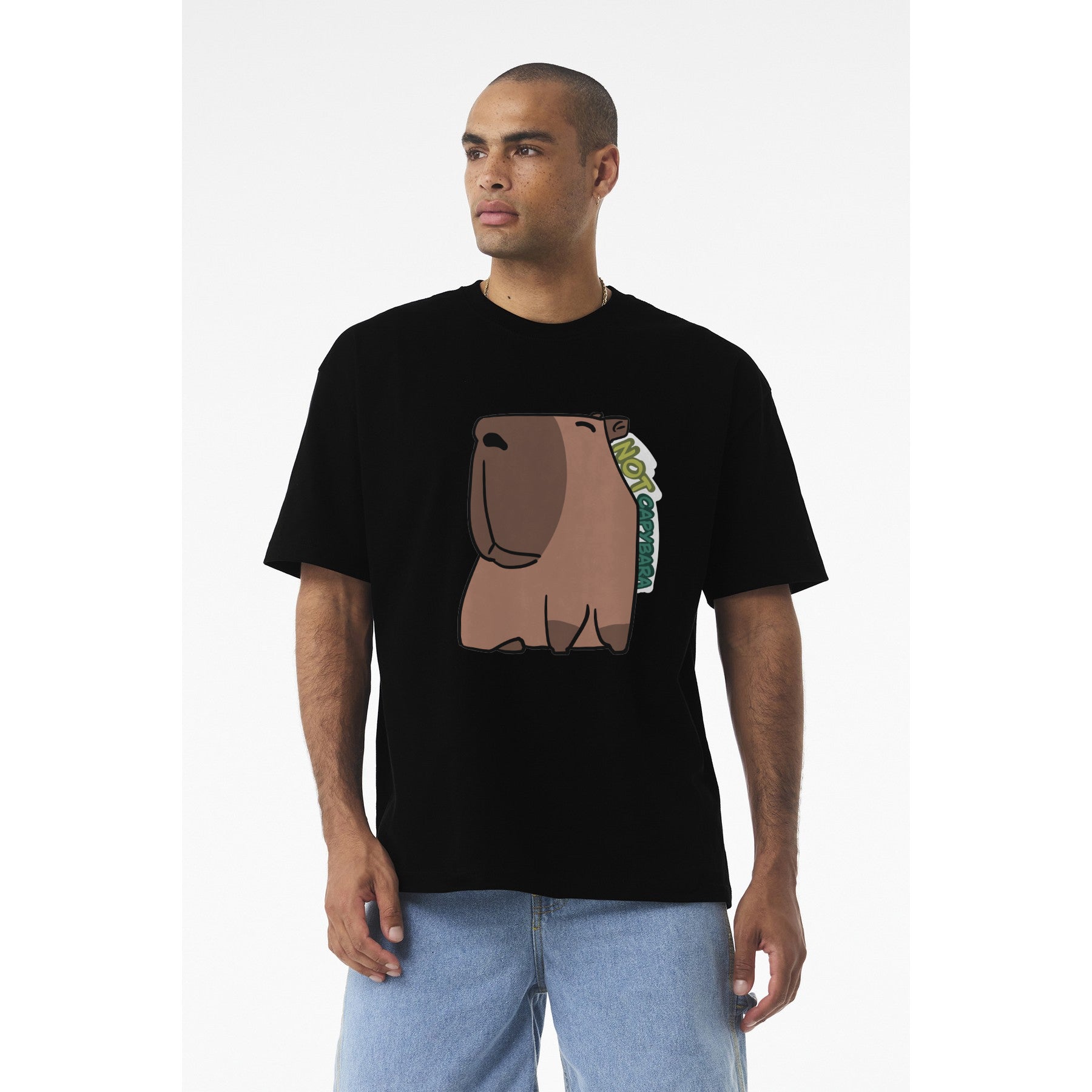 T-shirt dessin animé Capybara — T-shirt graphique mignon « Not Capybara »