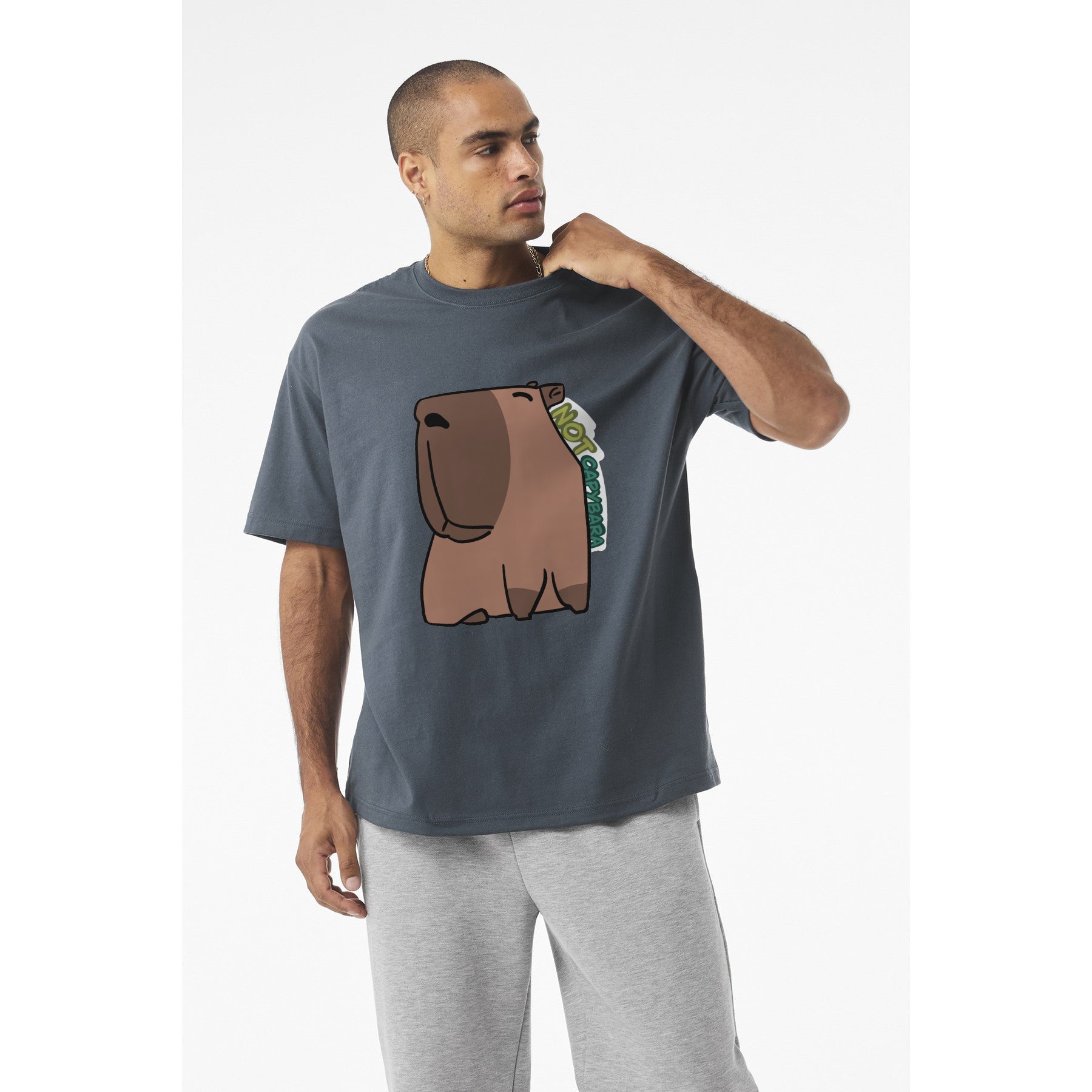 T-shirt dessin animé Capybara — T-shirt graphique mignon « Not Capybara »