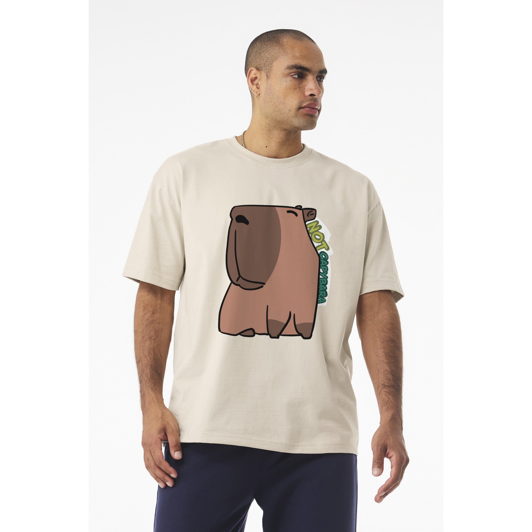 T-shirt dessin animé Capybara — T-shirt graphique mignon « Not Capybara »