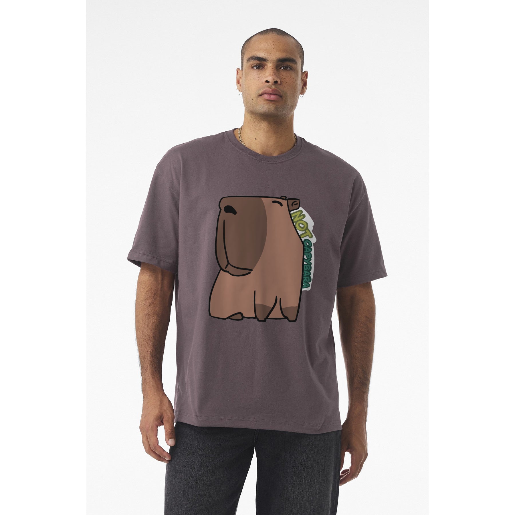T-shirt dessin animé Capybara — T-shirt graphique mignon « Not Capybara »