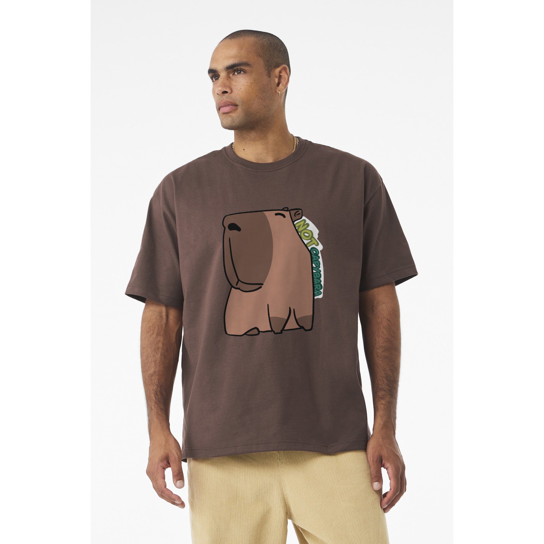 T-shirt dessin animé Capybara — T-shirt graphique mignon « Not Capybara »