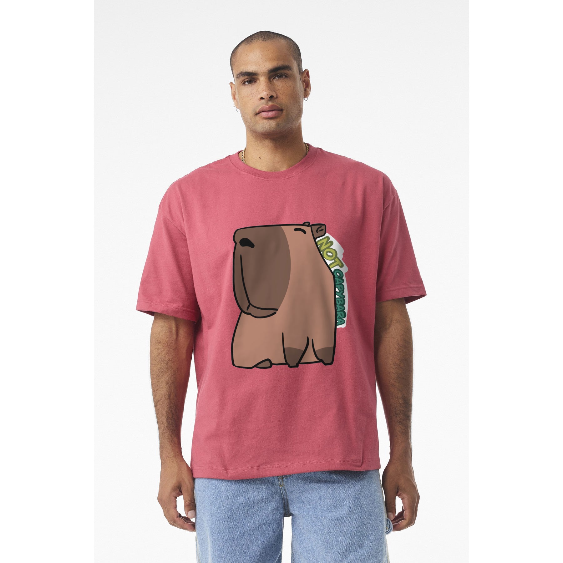 T-shirt dessin animé Capybara — T-shirt graphique mignon « Not Capybara »