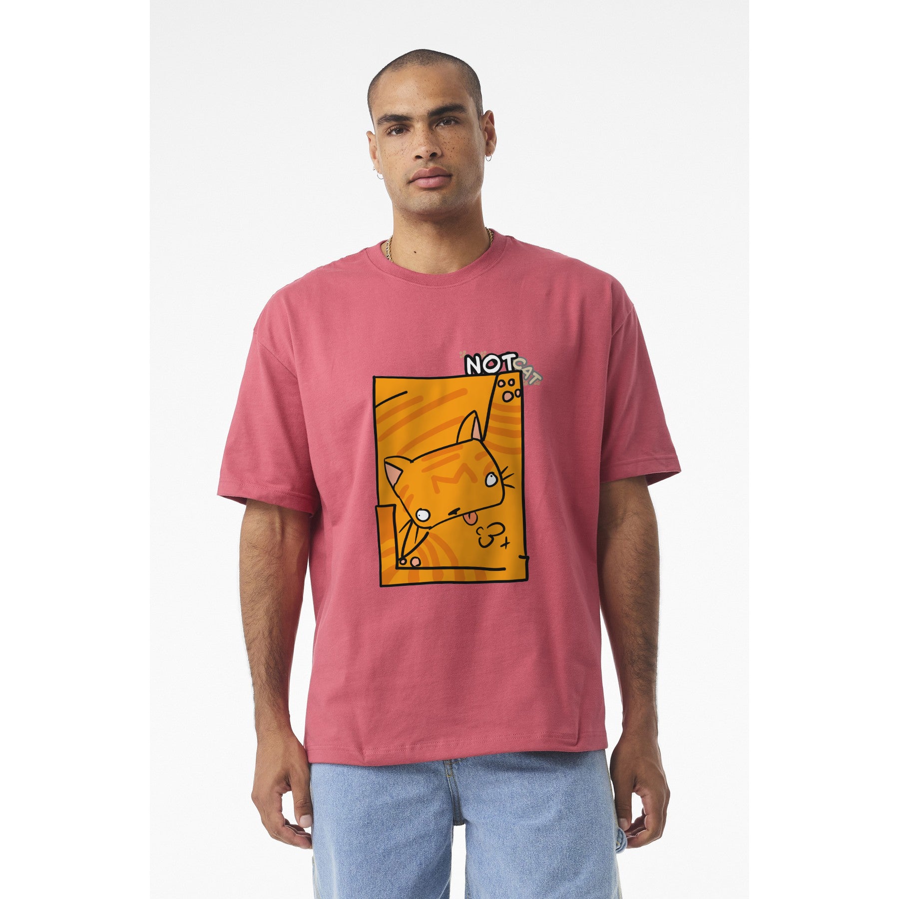 Cute Orange Cat T-Shirt — Funny "Not Cat" Kawaii Cat Tee