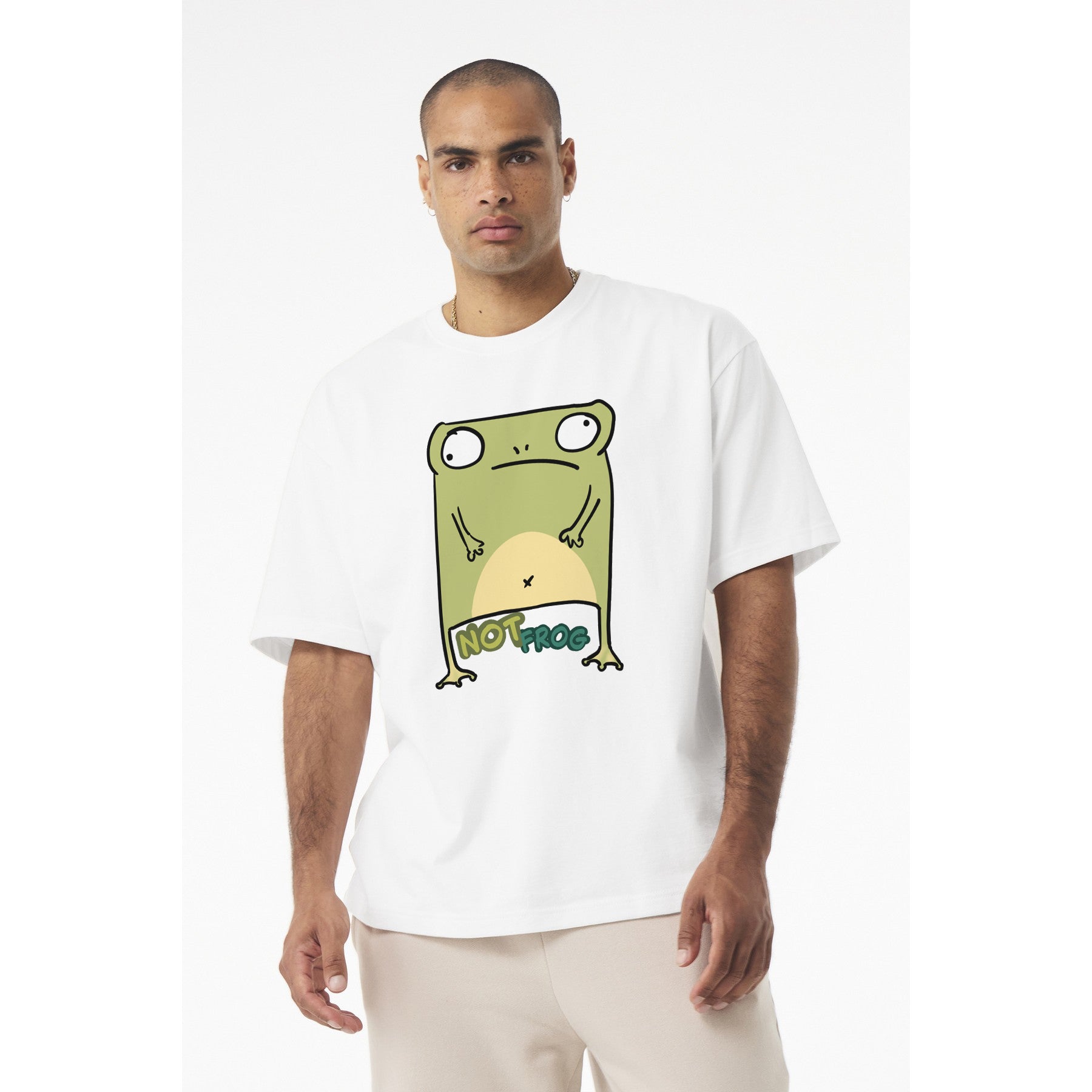 Funny Frog Graphic Tee — "No Frog" Cute Cartoon Frog T-Shirt