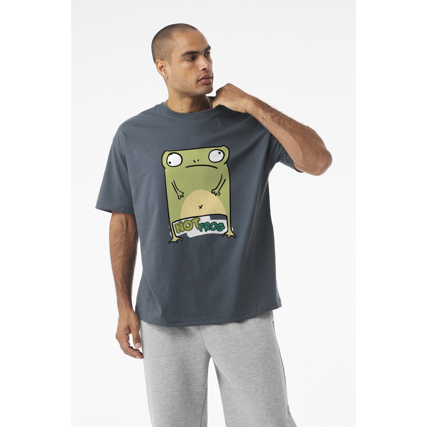 Funny Frog Graphic Tee — "No Frog" Cute Cartoon Frog T-Shirt