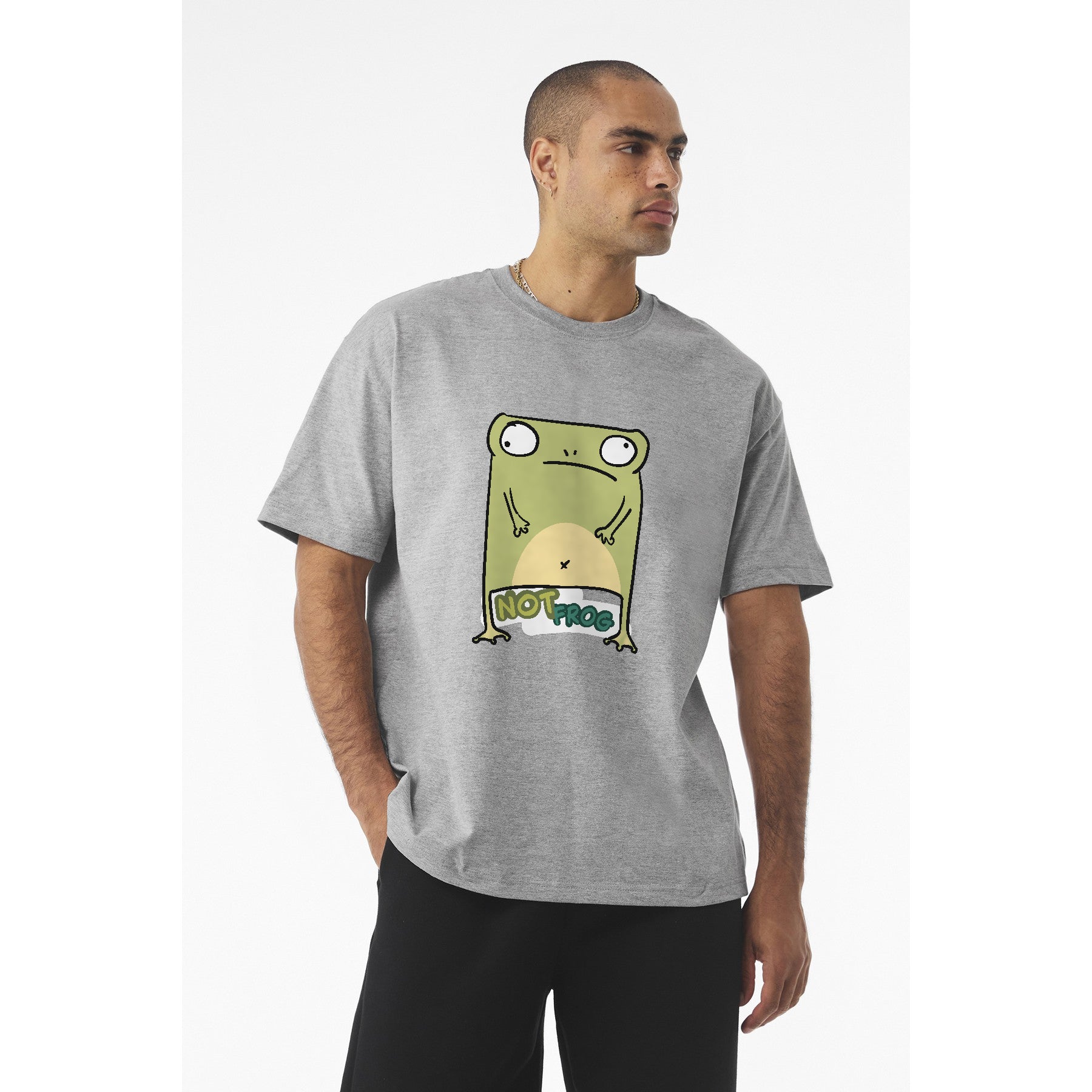 Funny Frog Graphic Tee — "No Frog" Cute Cartoon Frog T-Shirt
