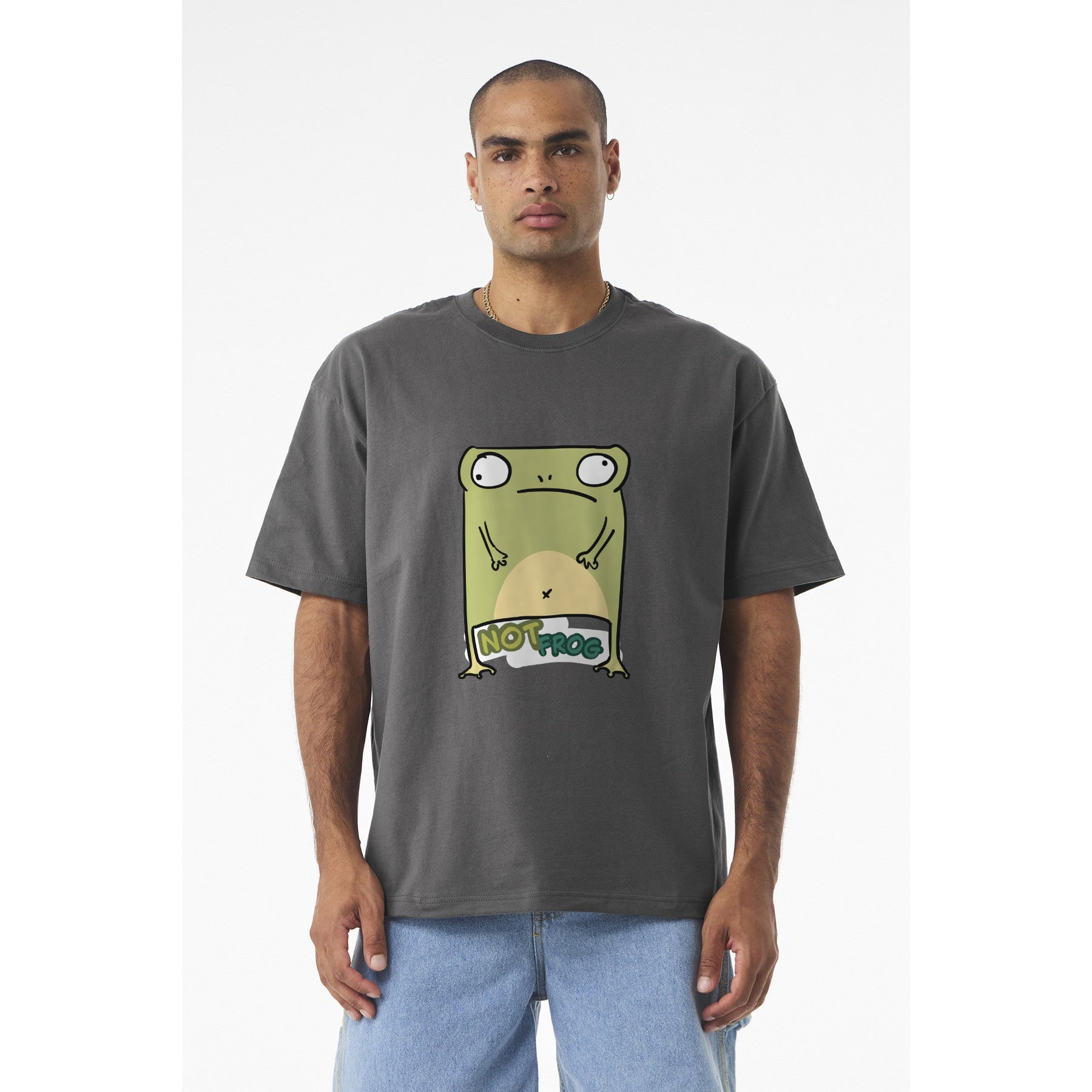 Funny Frog Graphic Tee — "No Frog" Cute Cartoon Frog T-Shirt