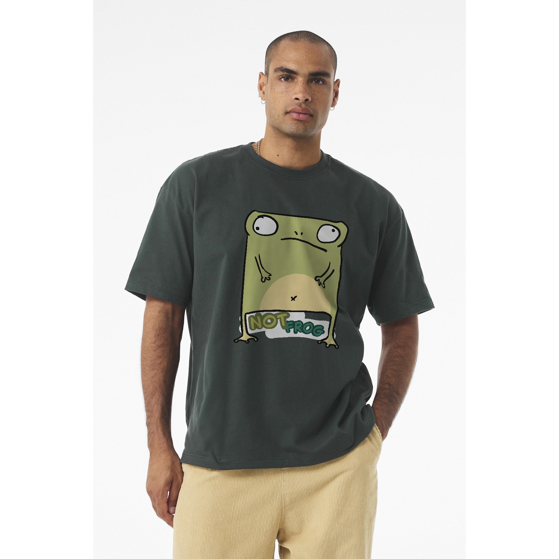Funny Frog Graphic Tee — "No Frog" Cute Cartoon Frog T-Shirt