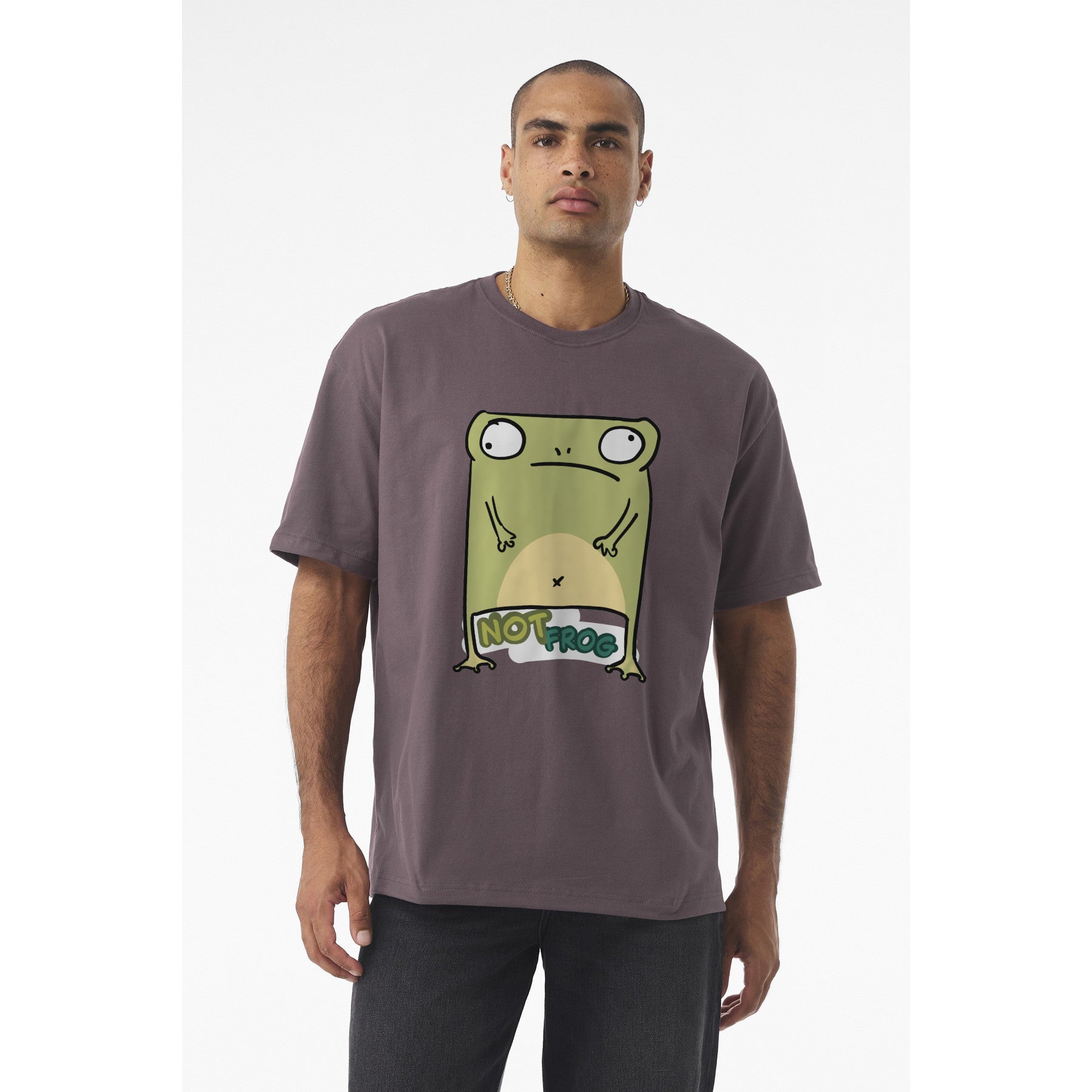 Funny Frog Graphic Tee — "No Frog" Cute Cartoon Frog T-Shirt