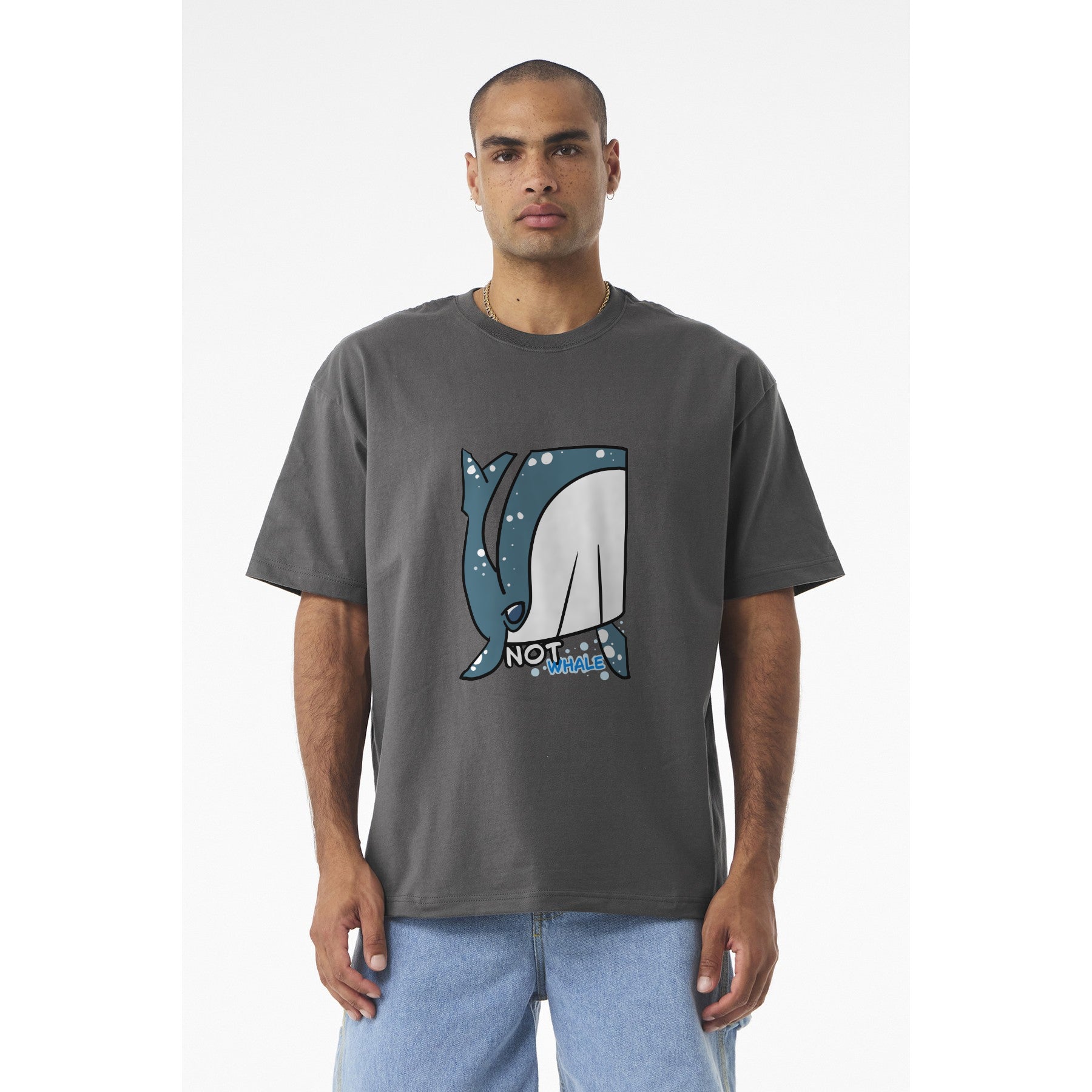 Whale T-Shirt — Cute Narwhal Illustration Tee | "Not Whale"