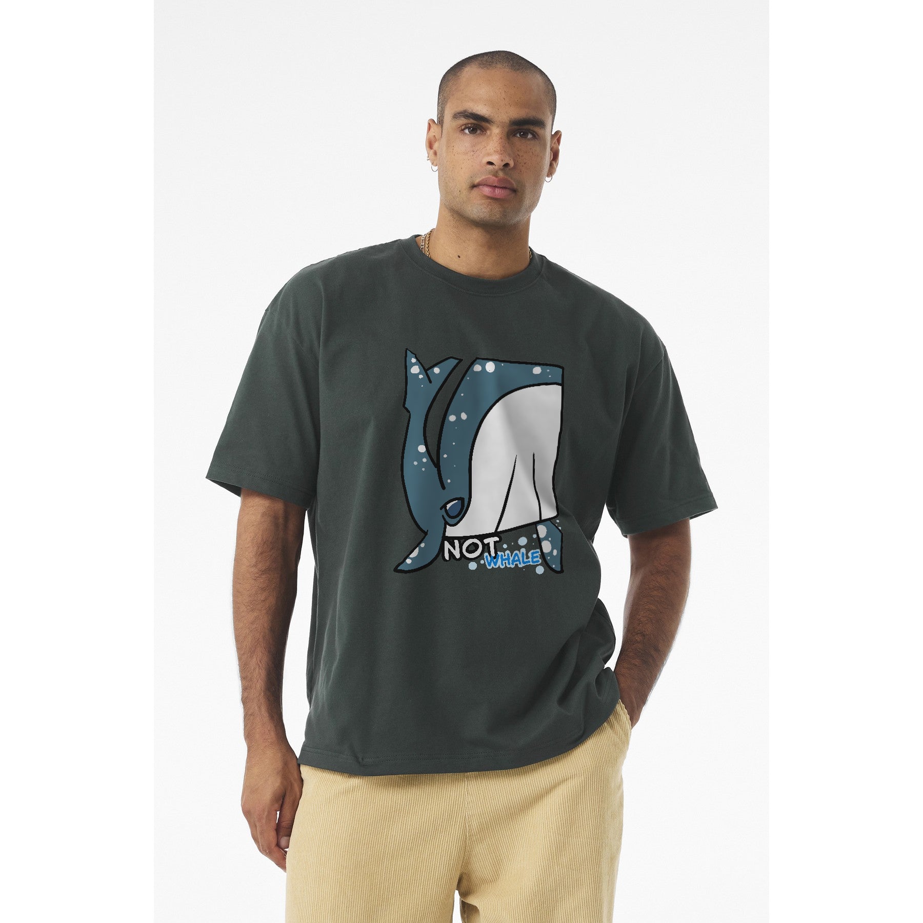 Whale T-Shirt — Cute Narwhal Illustration Tee | "Not Whale"