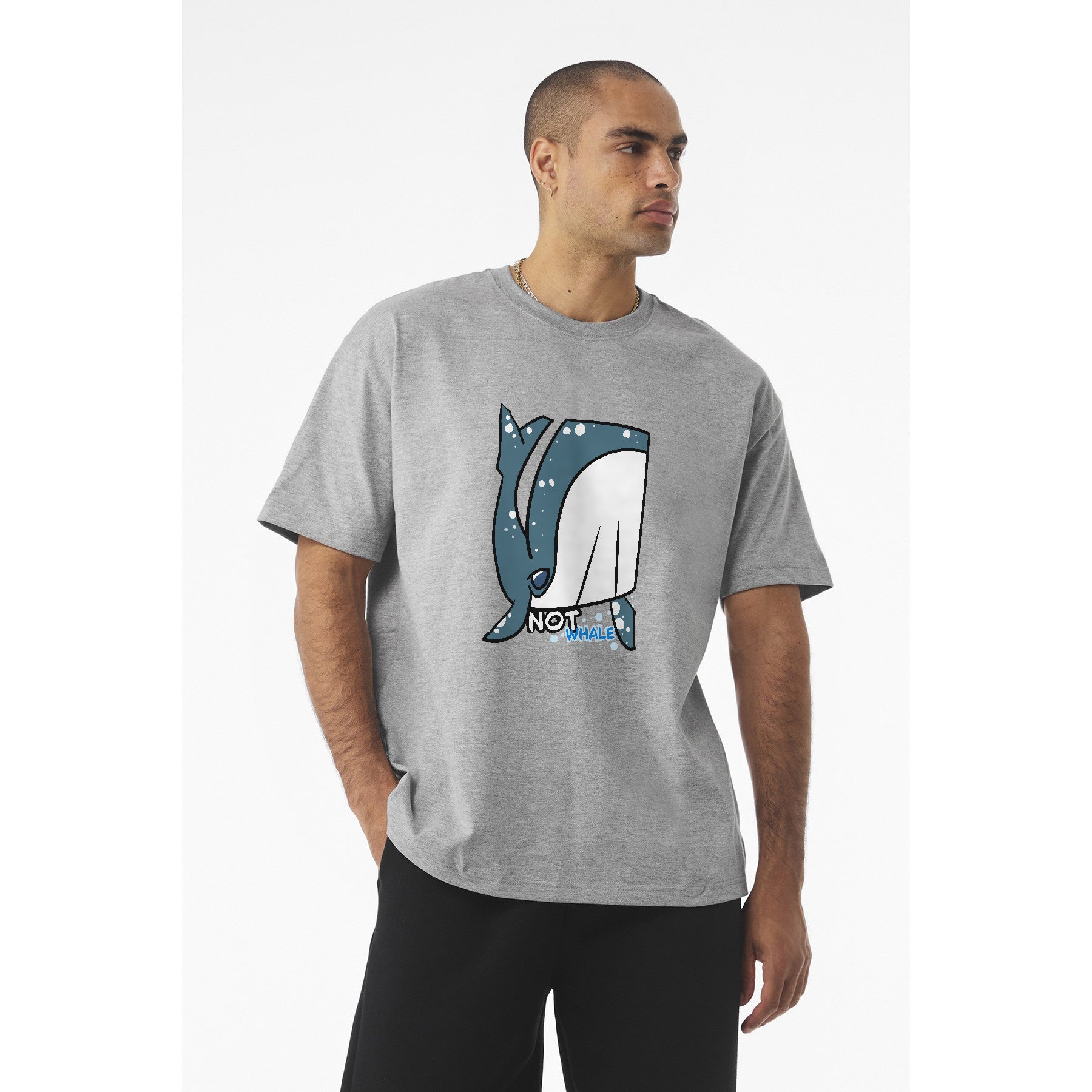 Whale T-Shirt — Cute Narwhal Illustration Tee | "Not Whale"