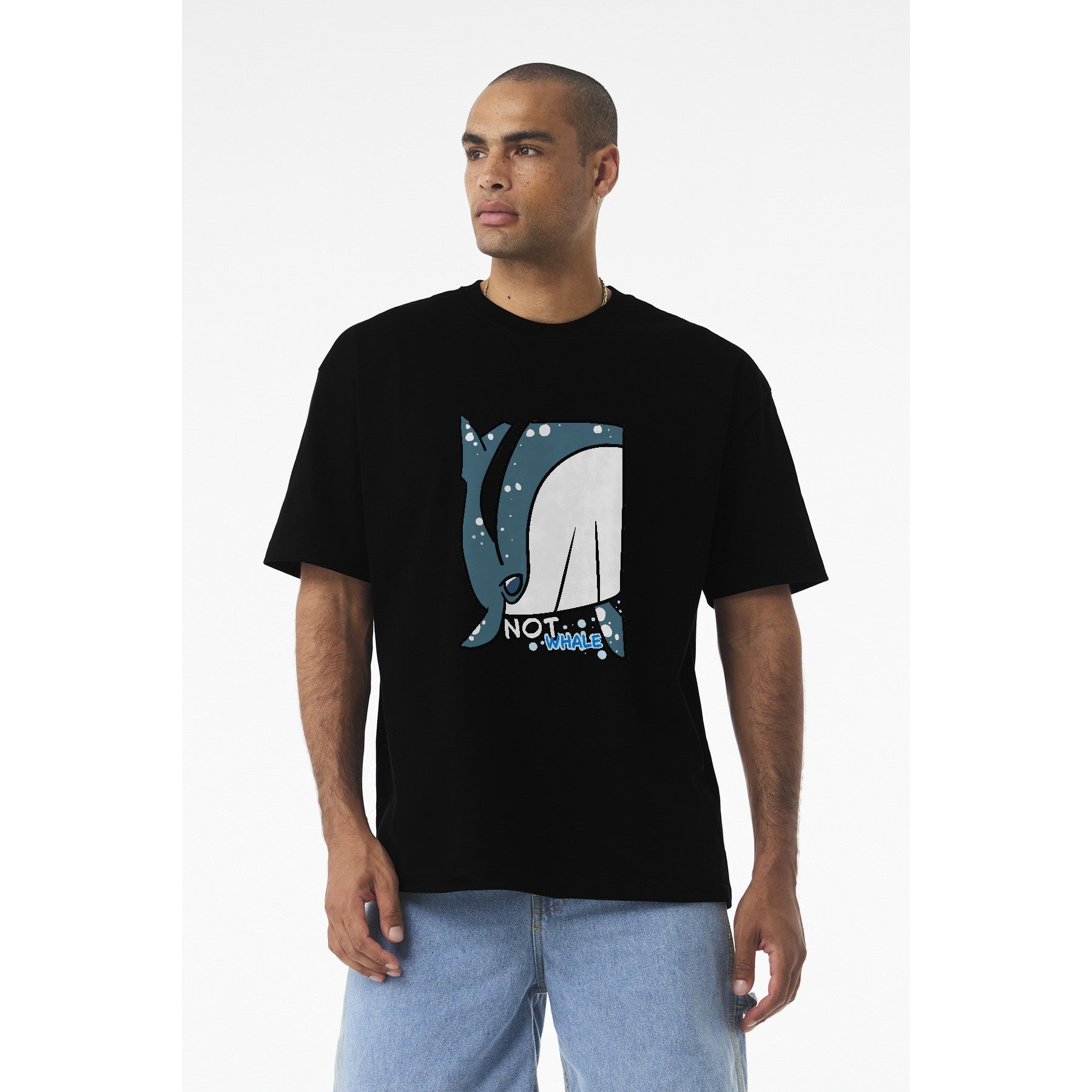 Whale T-Shirt — Cute Narwhal Illustration Tee | "Not Whale"