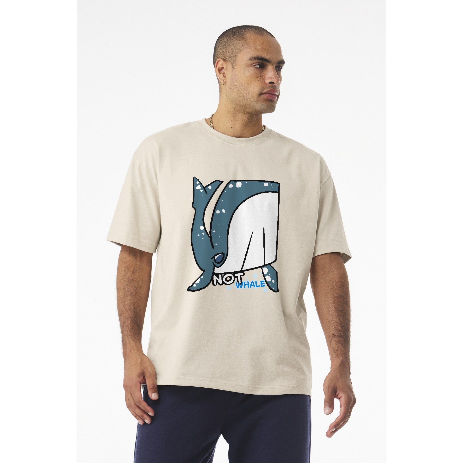Whale T-Shirt — Cute Narwhal Illustration Tee | "Not Whale"