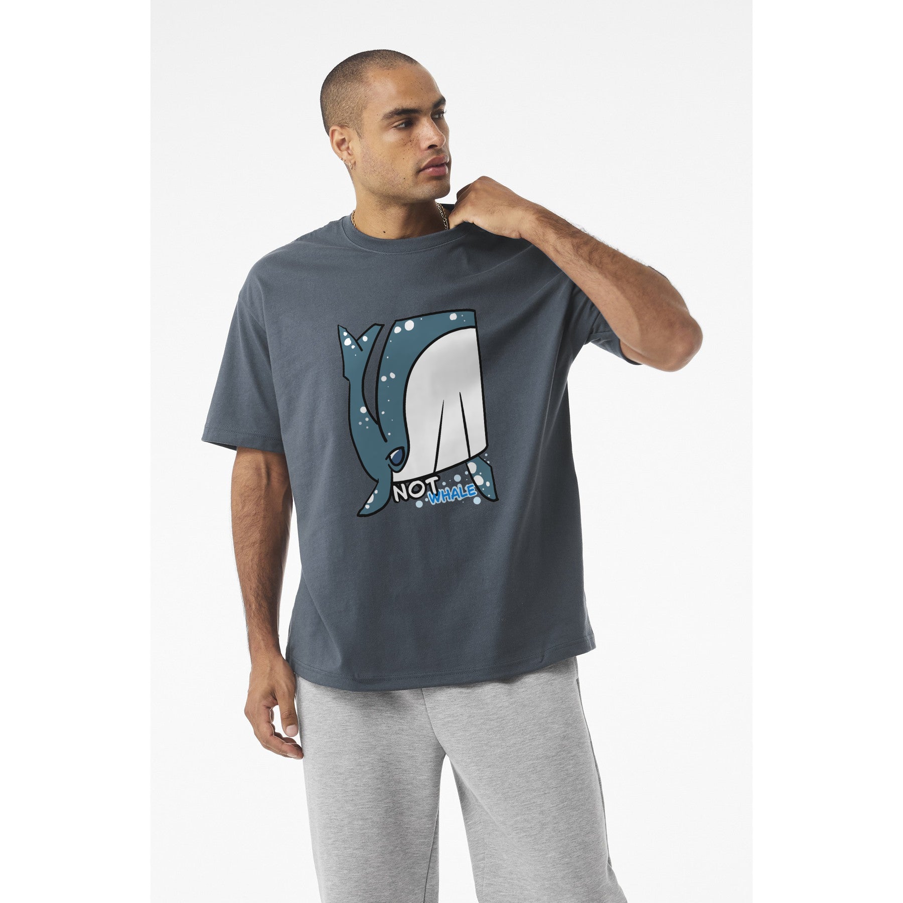 Whale T-Shirt — Cute Narwhal Illustration Tee | "Not Whale"