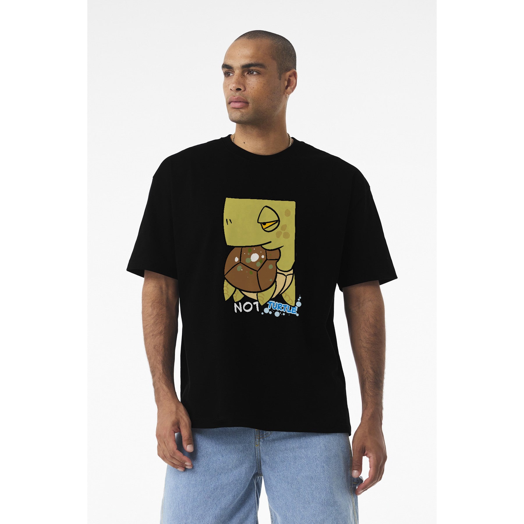 Not Turtle T‑Shirt — Cute Cartoon Sea Turtle Graphic Tee