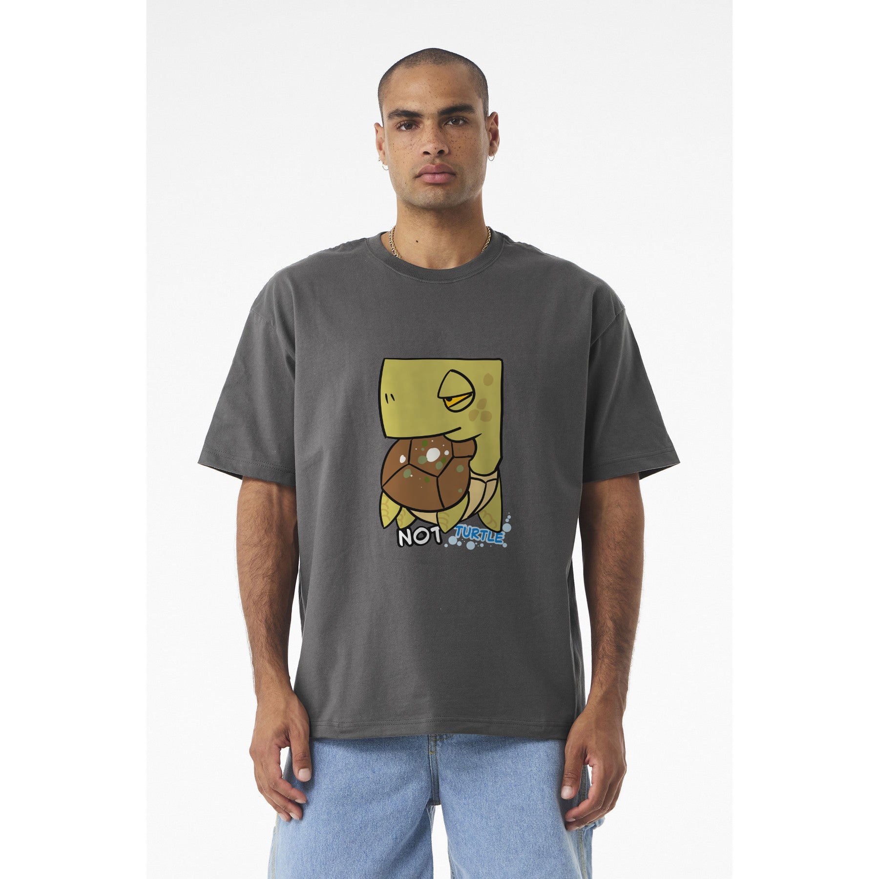 Not Turtle T‑Shirt — Cute Cartoon Sea Turtle Graphic Tee