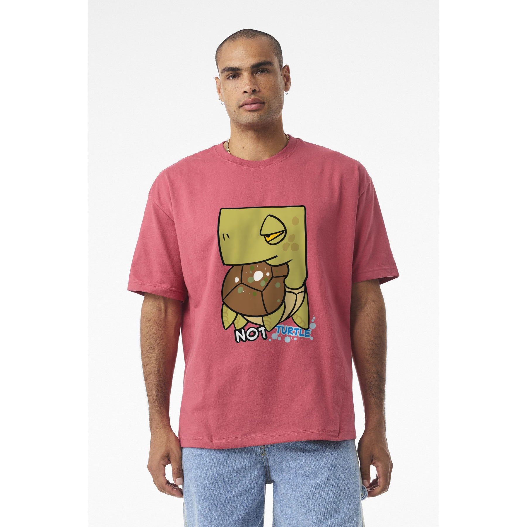 Not Turtle T‑Shirt — Cute Cartoon Sea Turtle Graphic Tee