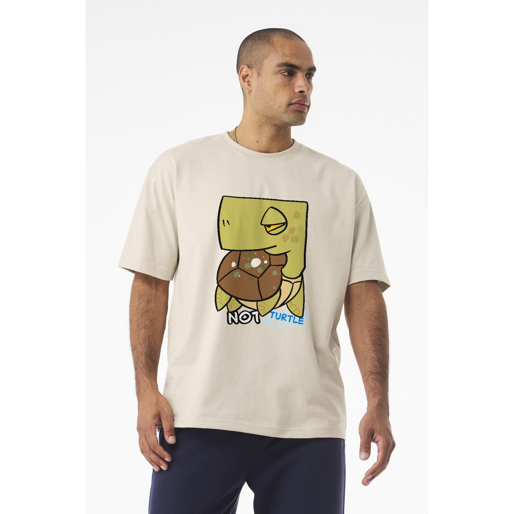 Not Turtle T‑Shirt — Cute Cartoon Sea Turtle Graphic Tee