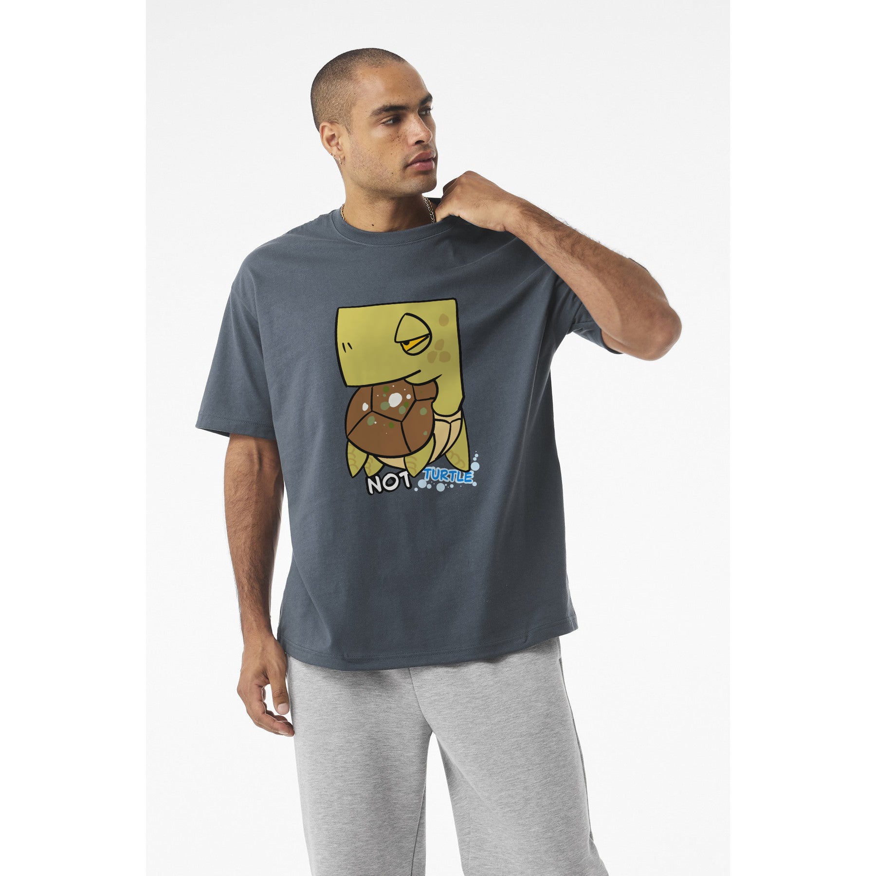 Not Turtle T‑Shirt — Cute Cartoon Sea Turtle Graphic Tee
