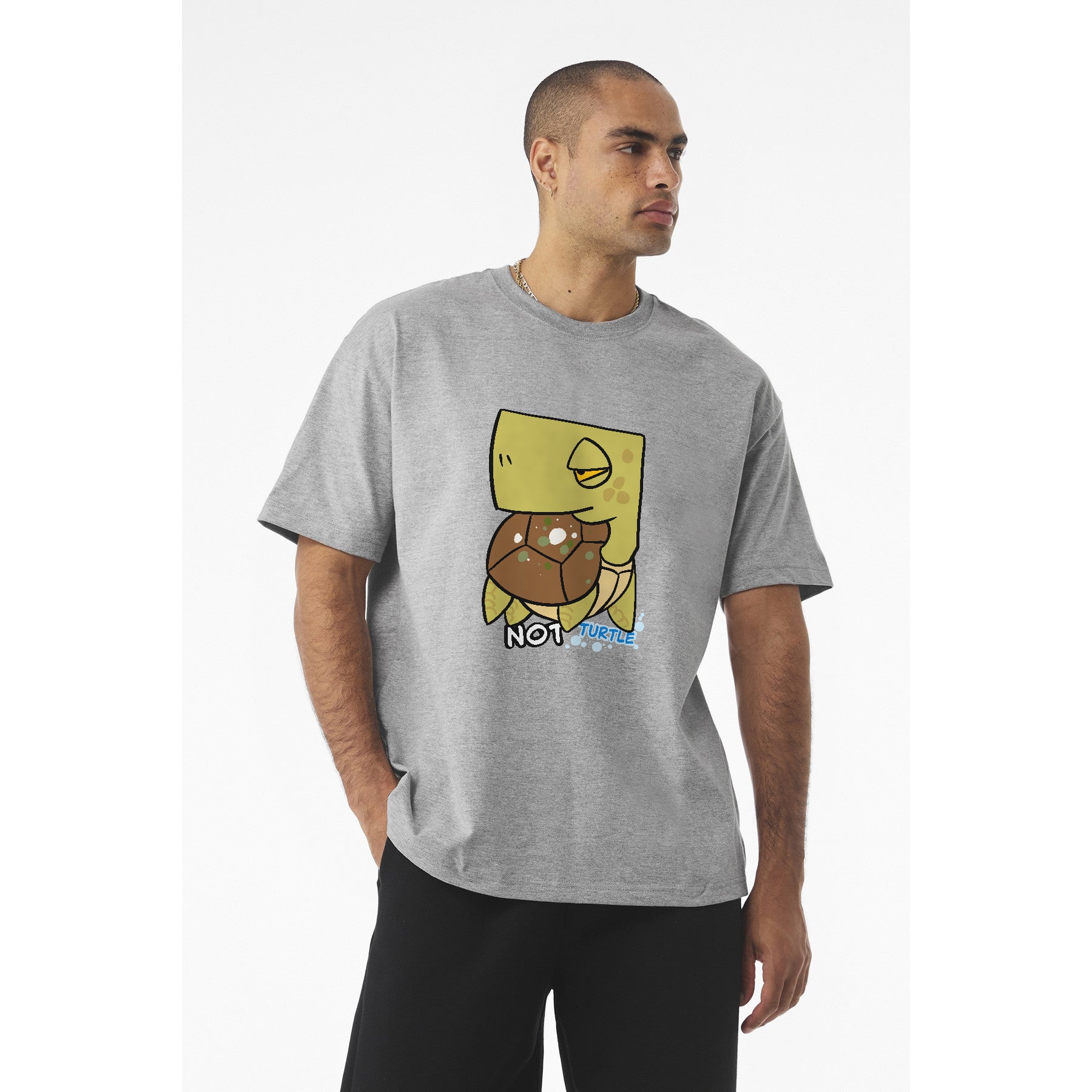 Not Turtle T‑Shirt — Cute Cartoon Sea Turtle Graphic Tee