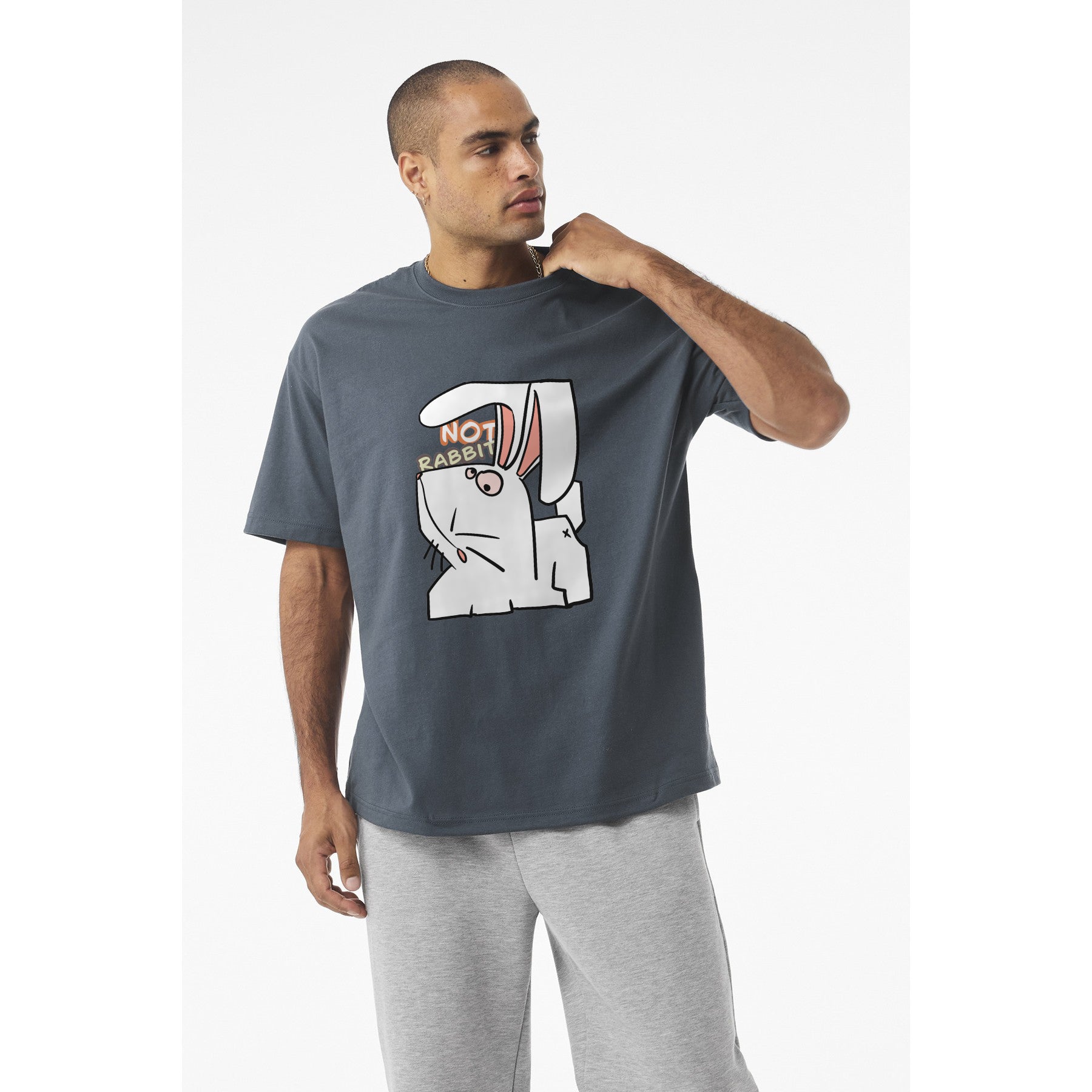 Rabbit Pocket Tee — Cute 'Not Rabbit' Graphic T-Shirt