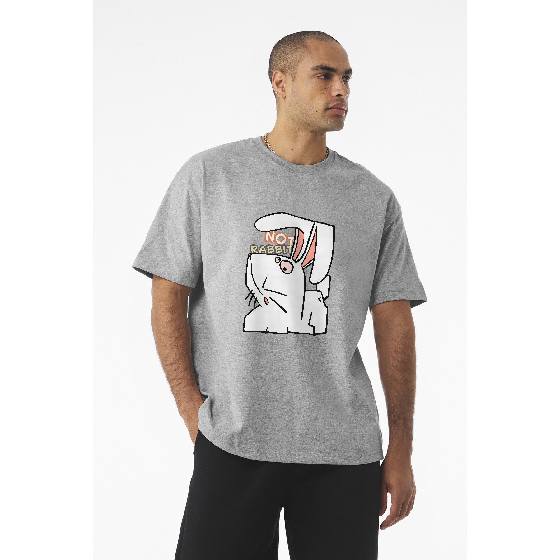 Rabbit Pocket Tee — Cute 'Not Rabbit' Graphic T-Shirt