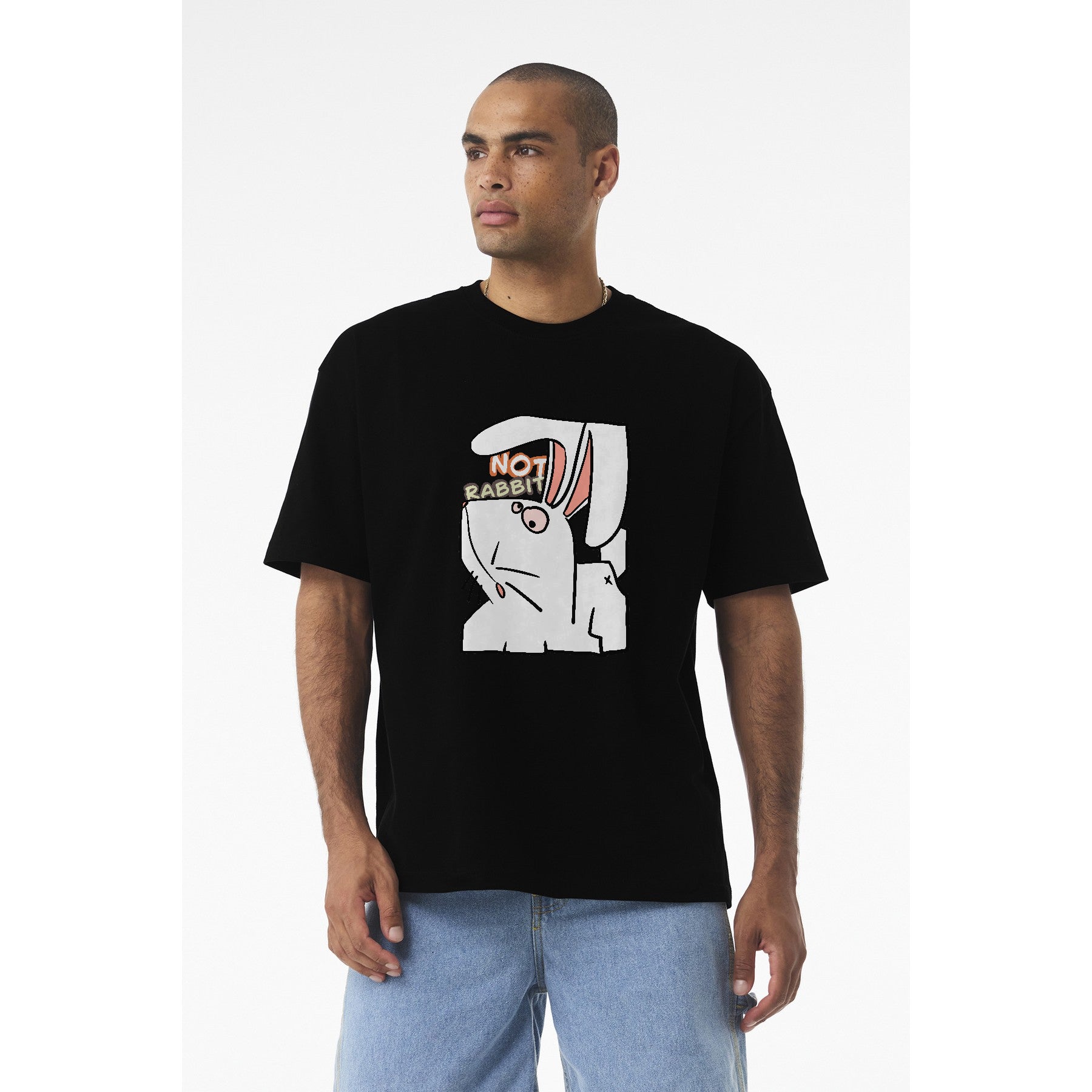 Rabbit Pocket Tee — Cute 'Not Rabbit' Graphic T-Shirt