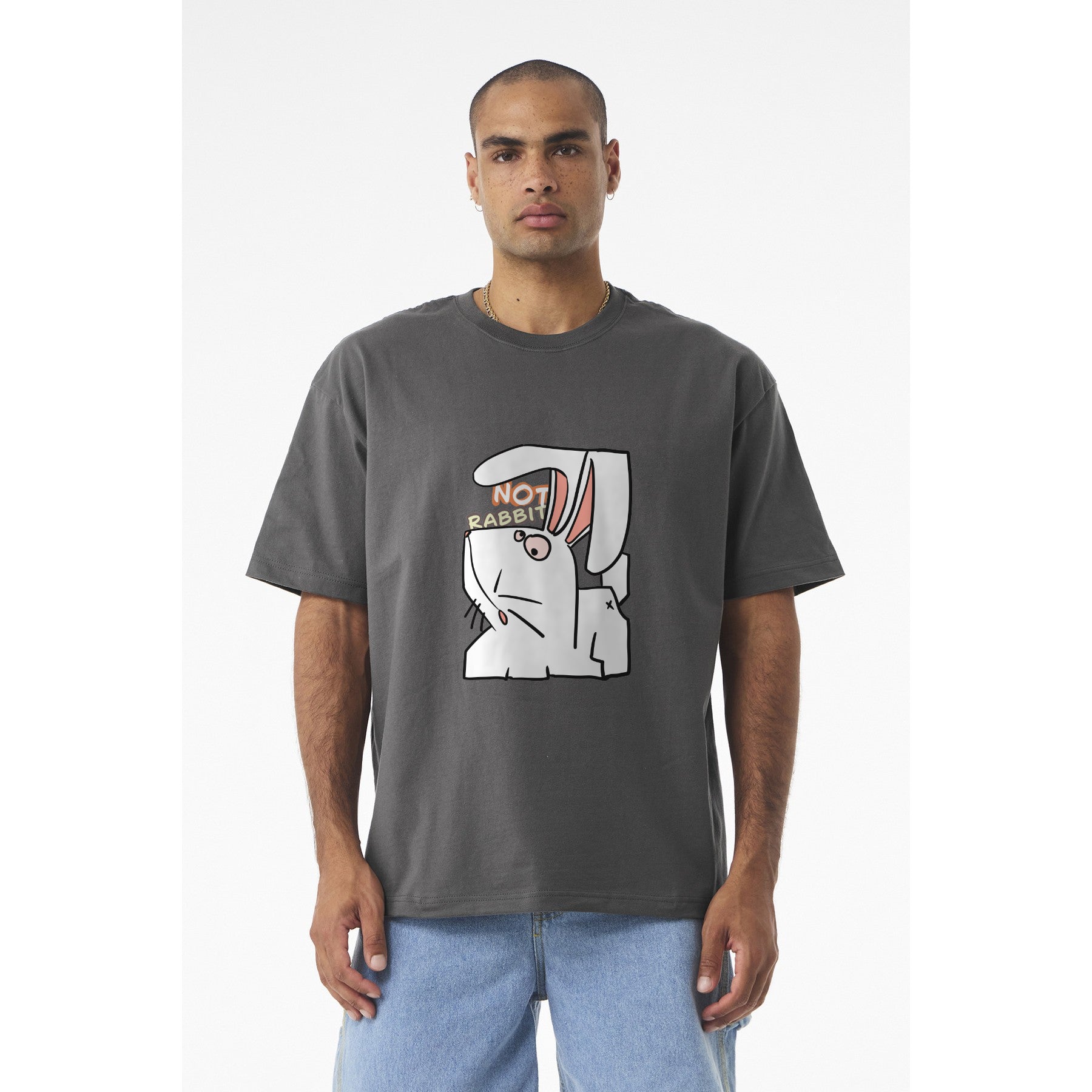 Rabbit Pocket Tee — Cute 'Not Rabbit' Graphic T-Shirt