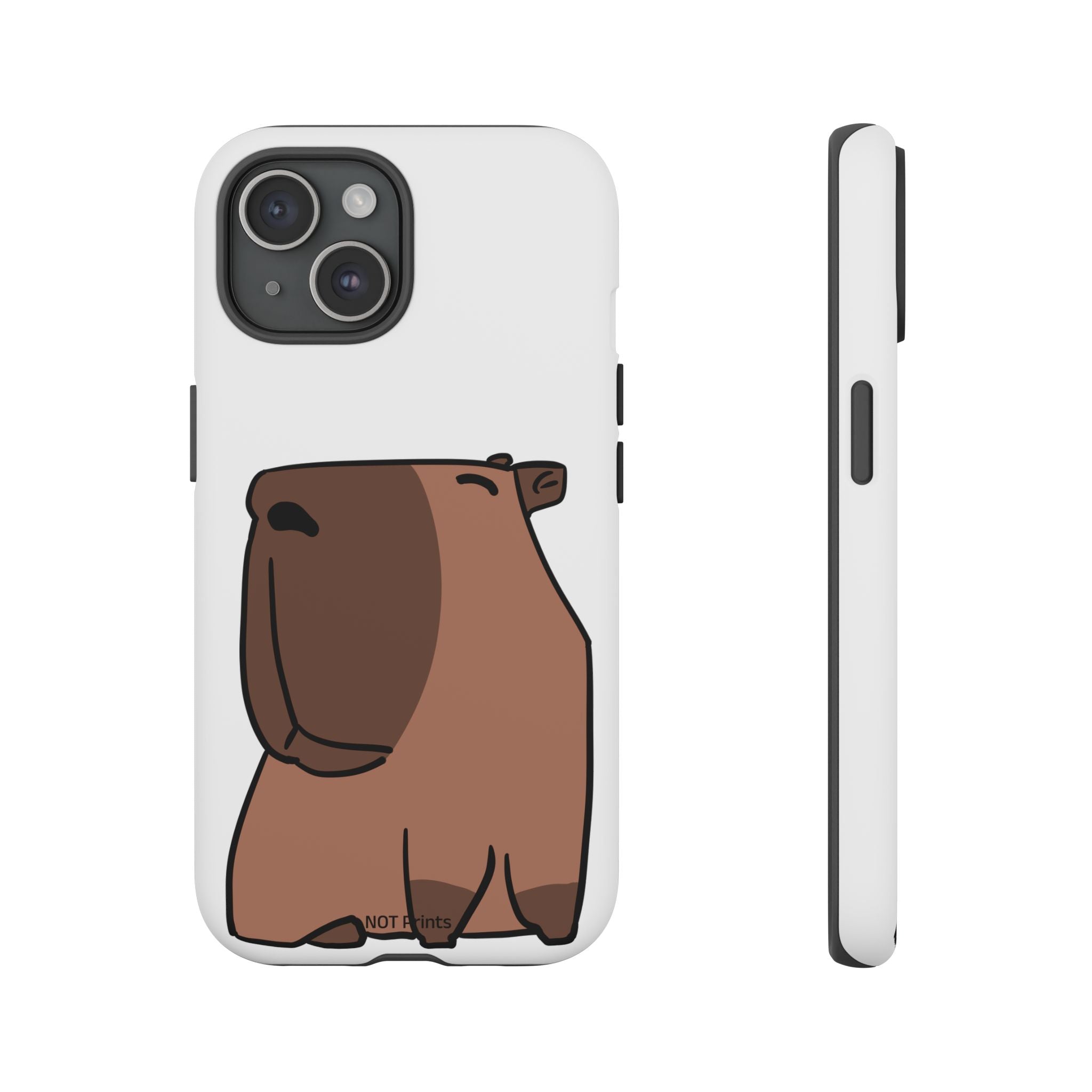 Coque Téléphone Ours Mignon - Étui Protecteur iPhone Minimaliste Ours Brun Dessin Animé
