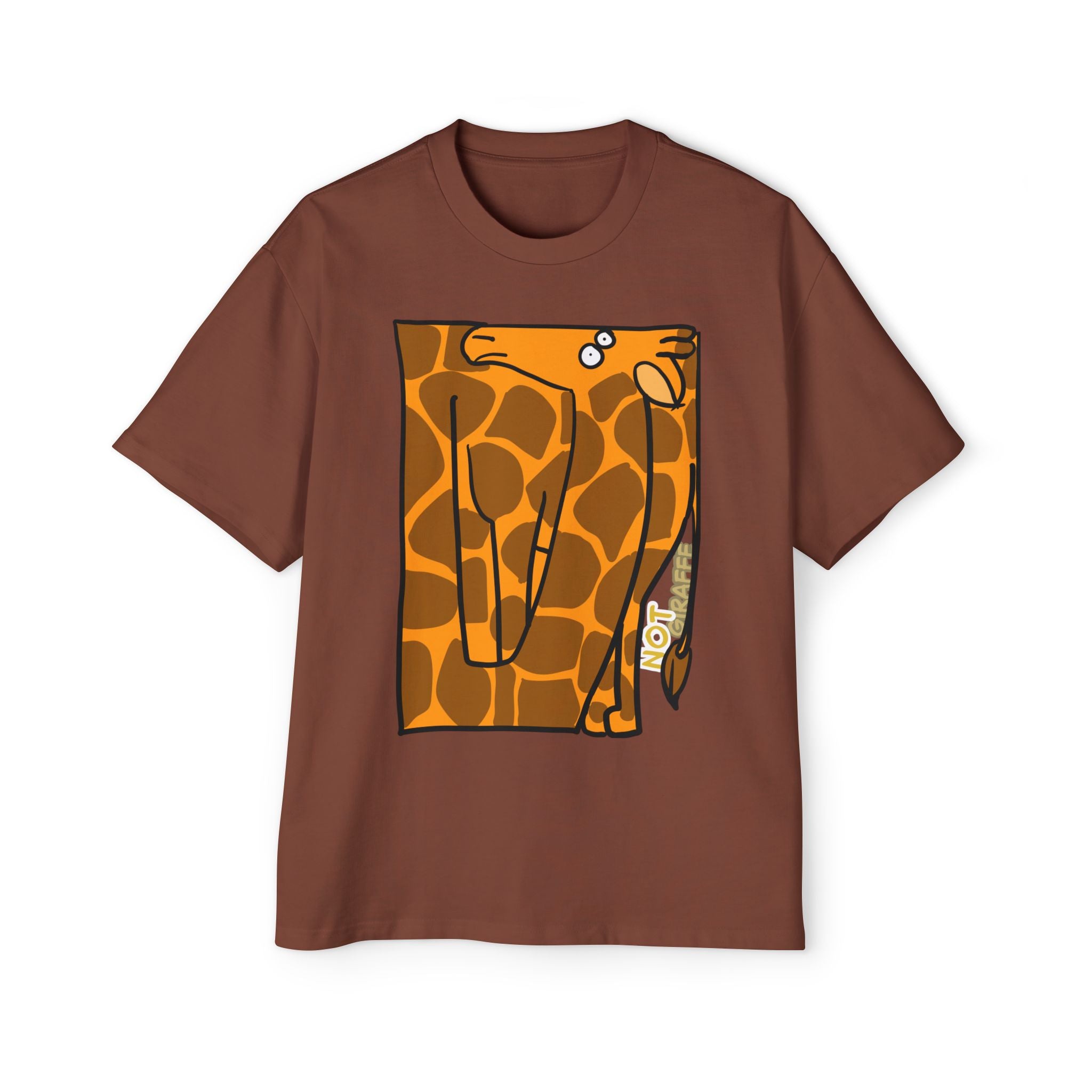 Giraffe Graphic Tee — Playful "NOT GIRAFFE" Men’s T-Shirt