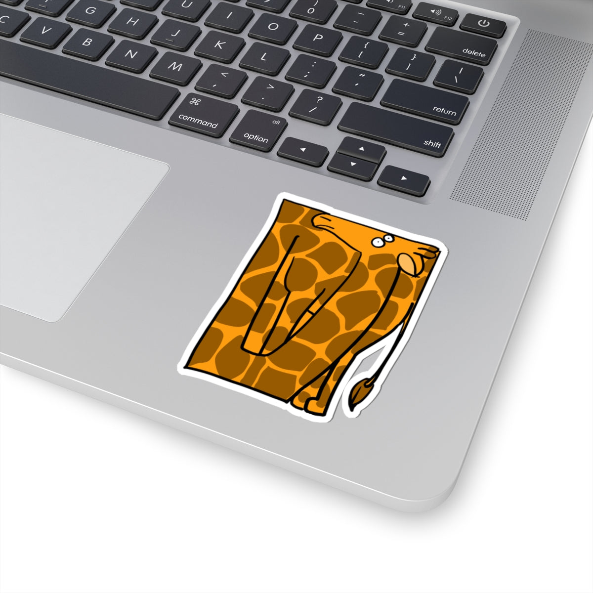 Giraffe Patch Sticker — Cute Cartoon Giraffe Kiss-Cut Decal for Laptops & Water Bottles