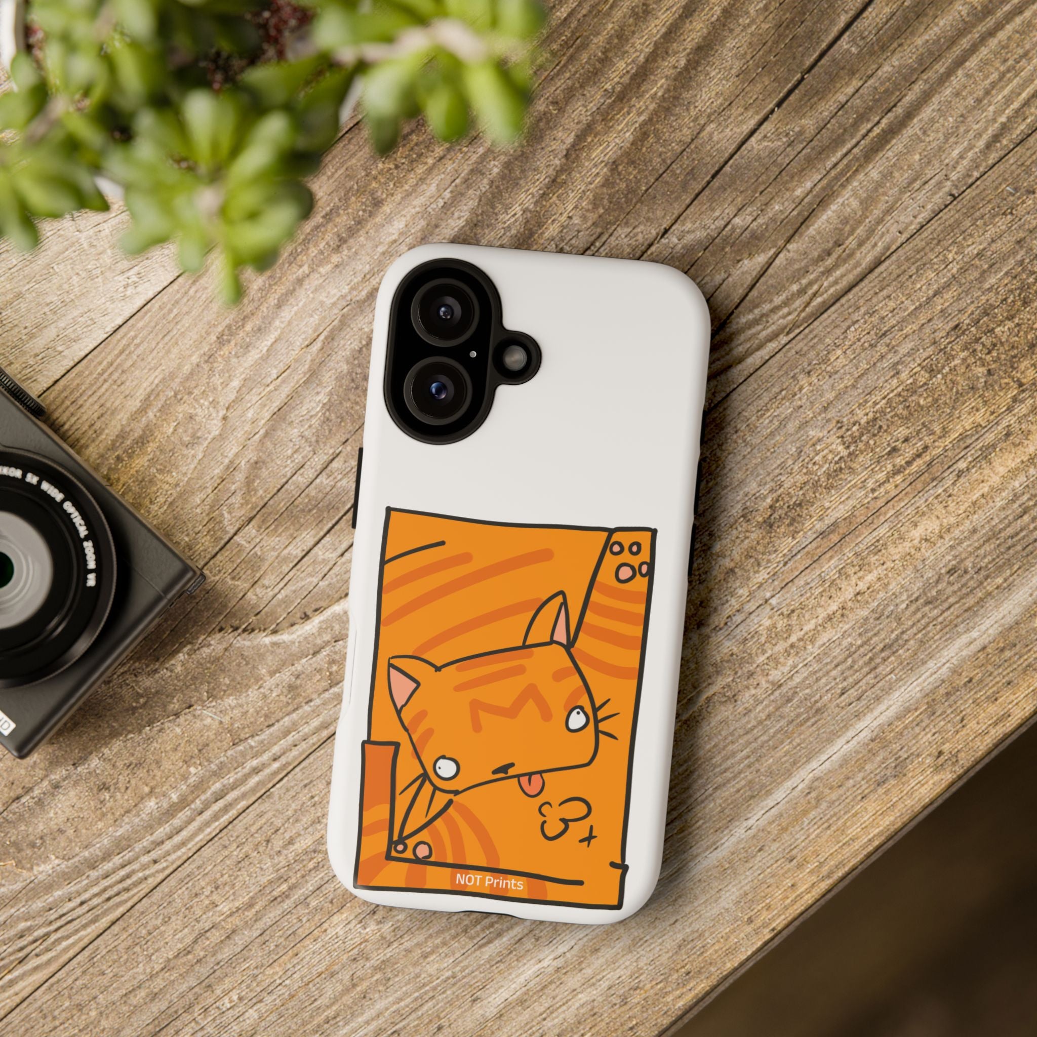 Cute Orange Cat Phone Case - Tough Cases Protective Phone Cover