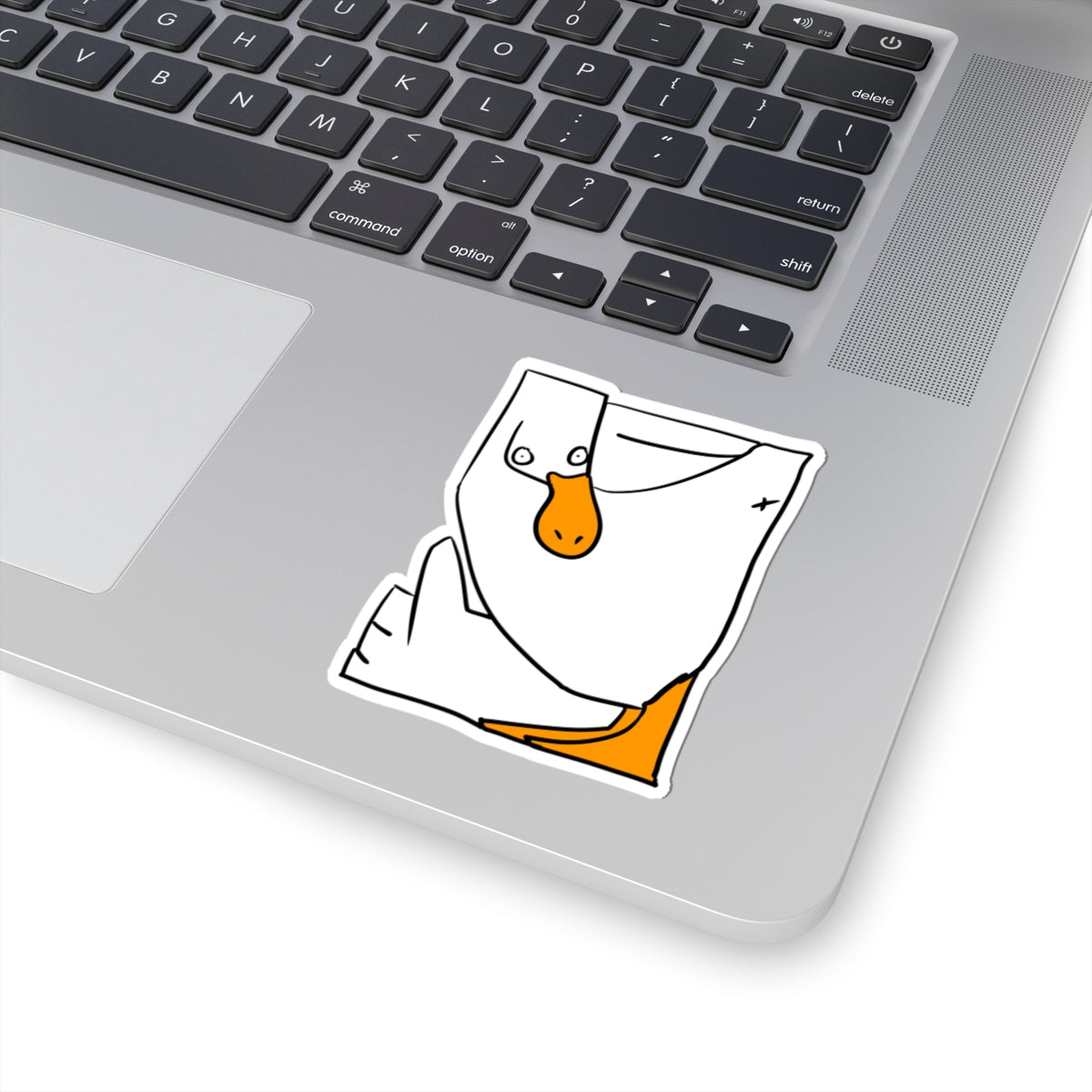 Goose Sticker - Cute Minimalist Duck/Goose Kiss-Cut Laptop Decal